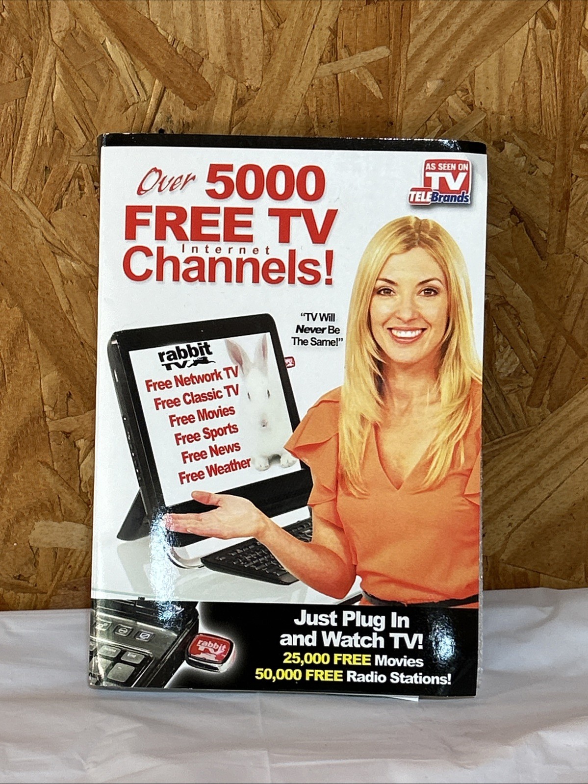 2  TV RABBIT As Seen On TV Over 5000 Free TV Internet Channels USB Plug-In 7e