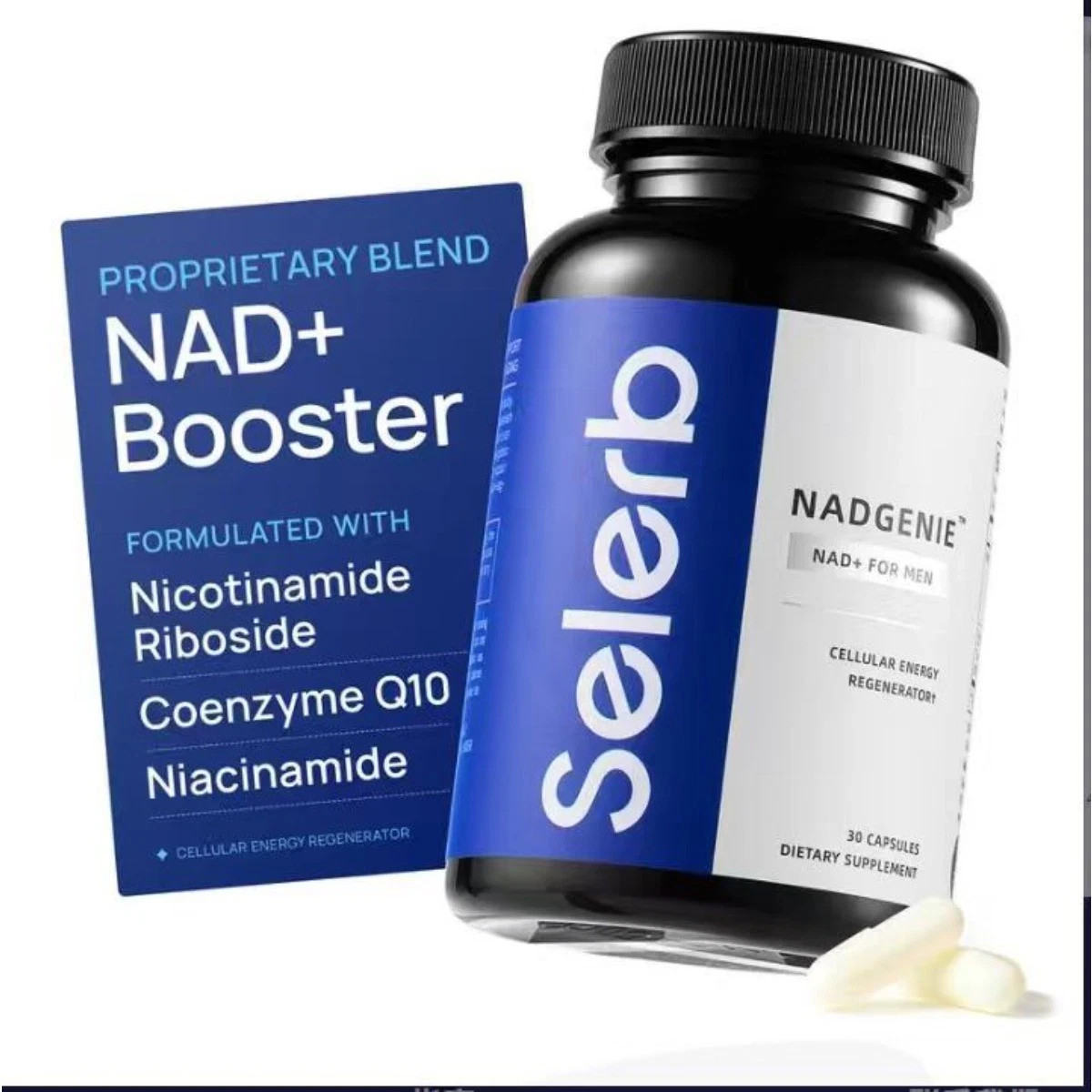Selerb Liposomal NAD+ Supplement for Men – Supports Energy-Prostate Health & Ce