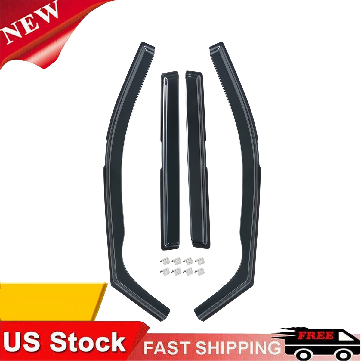 Window Visors Smoked Window for RAV4 2019 Rain Guards Visors 4pcs