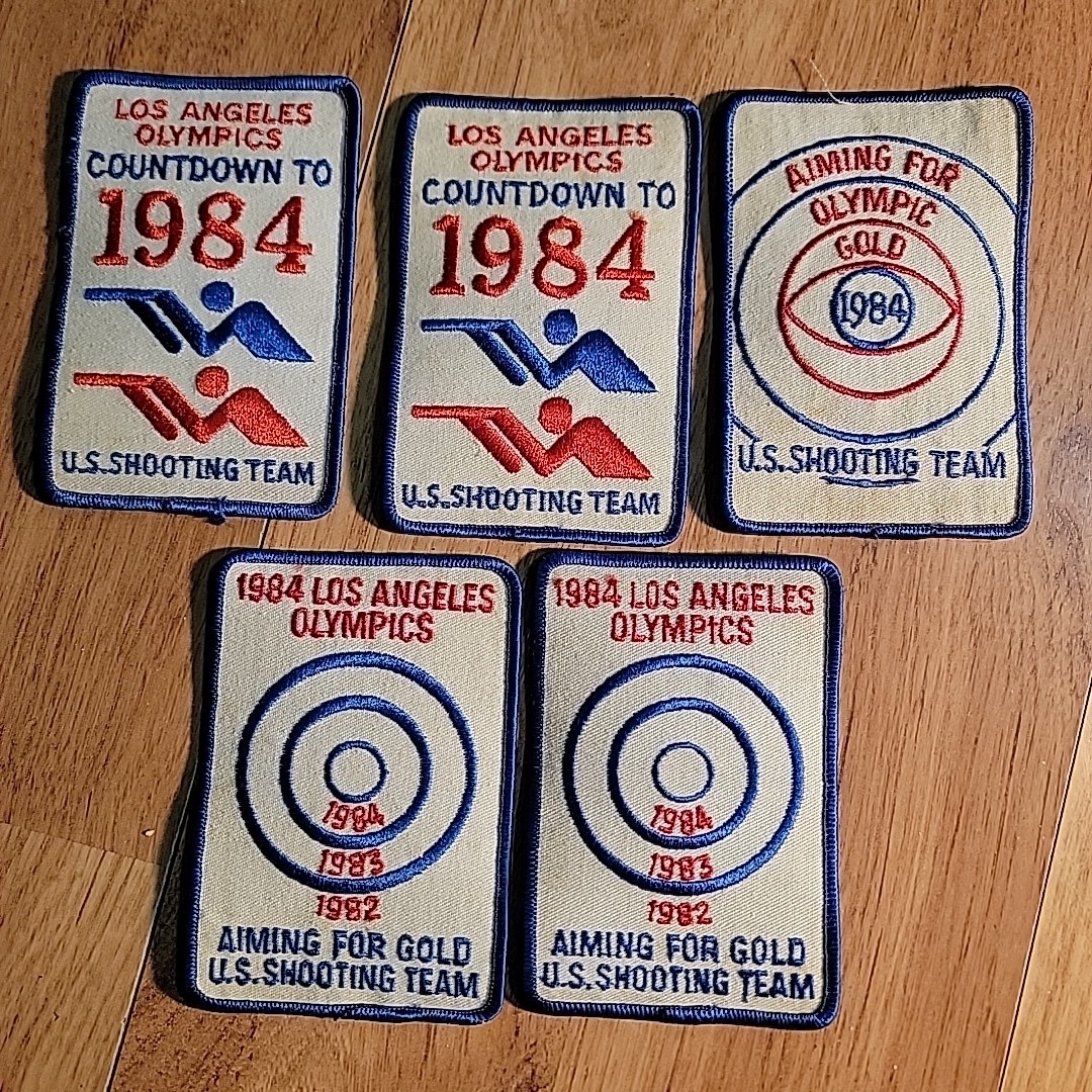 1984 Los Angeles Olympics U.S. Shooting Team Patch USA Lot Of 5 LA