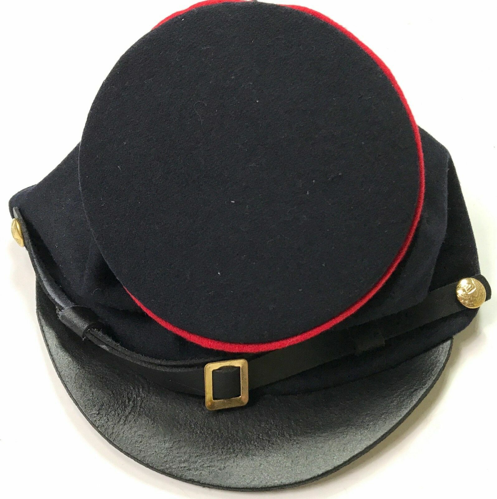 CIVIL WAR US UNION BLACK WOOL ARTILLERY FORAGE CAP HAT--ALL SIZES!!!