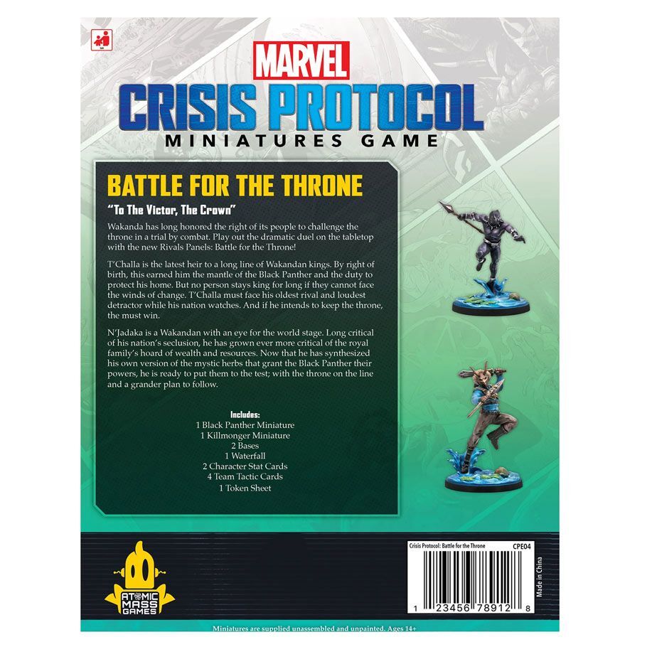 Marvel Crisis Protocol Miniatures Game Battle For The Throne Rival Panels Pack