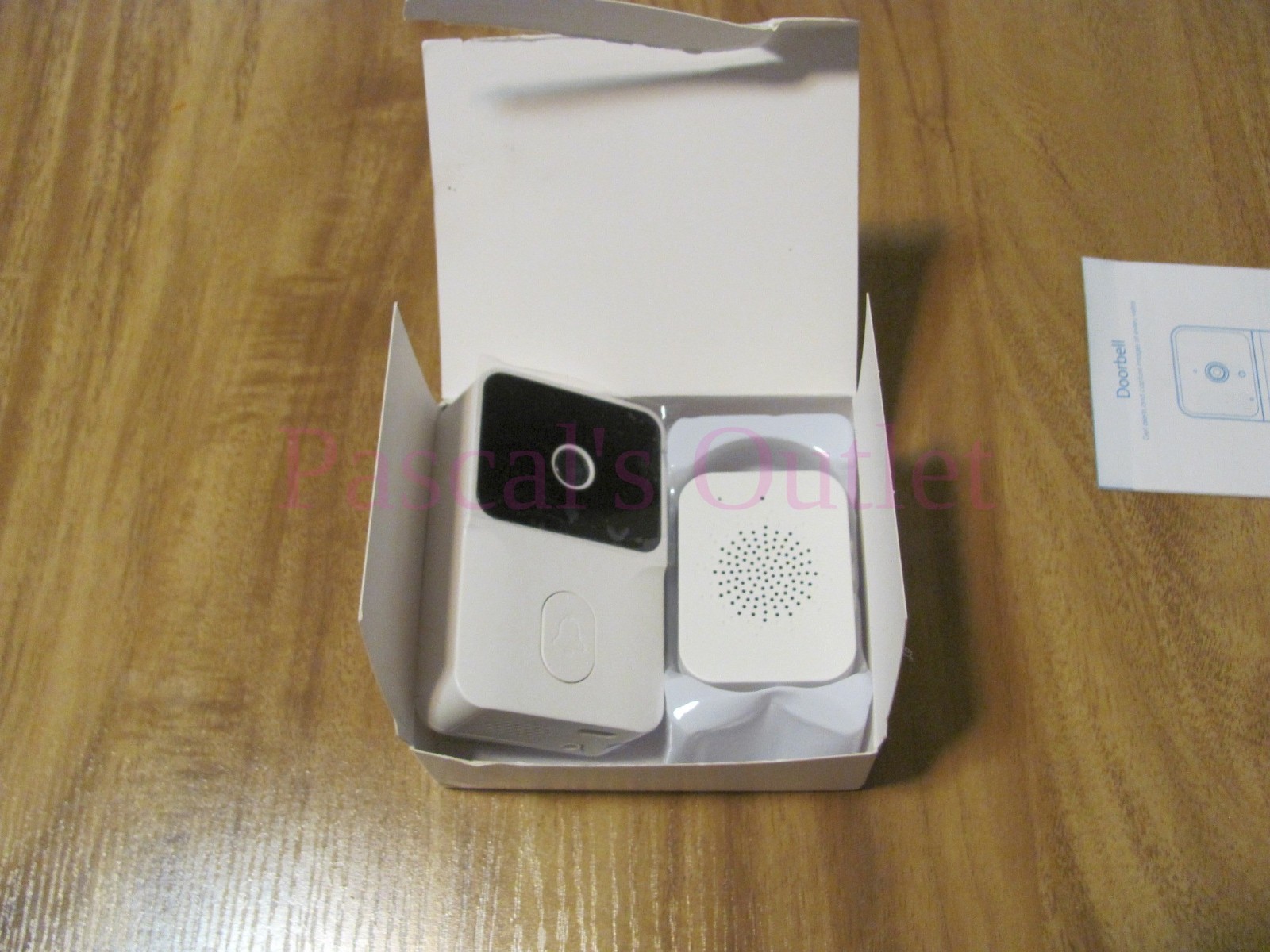 Mini Wifi Door Bell with High Def App - See, monitor, hear & speak to visitors