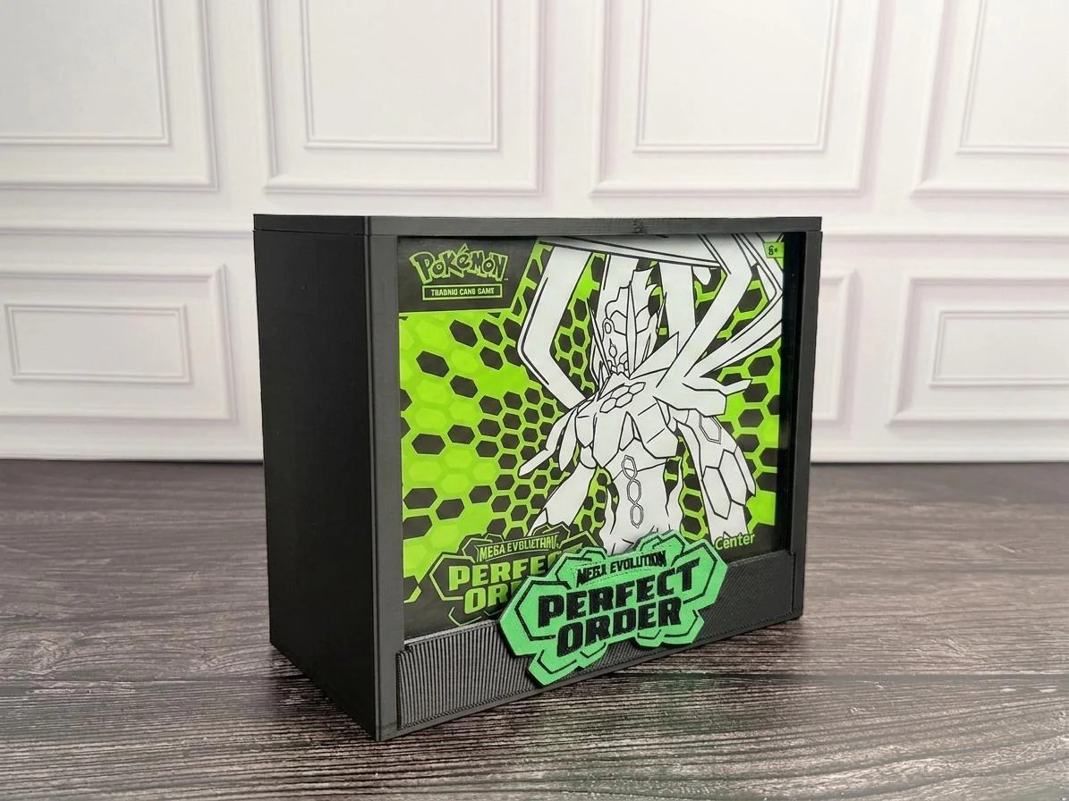 Perfect Order Pokemon ETB Display Case Mega Evolution 3D Printed Magnetic