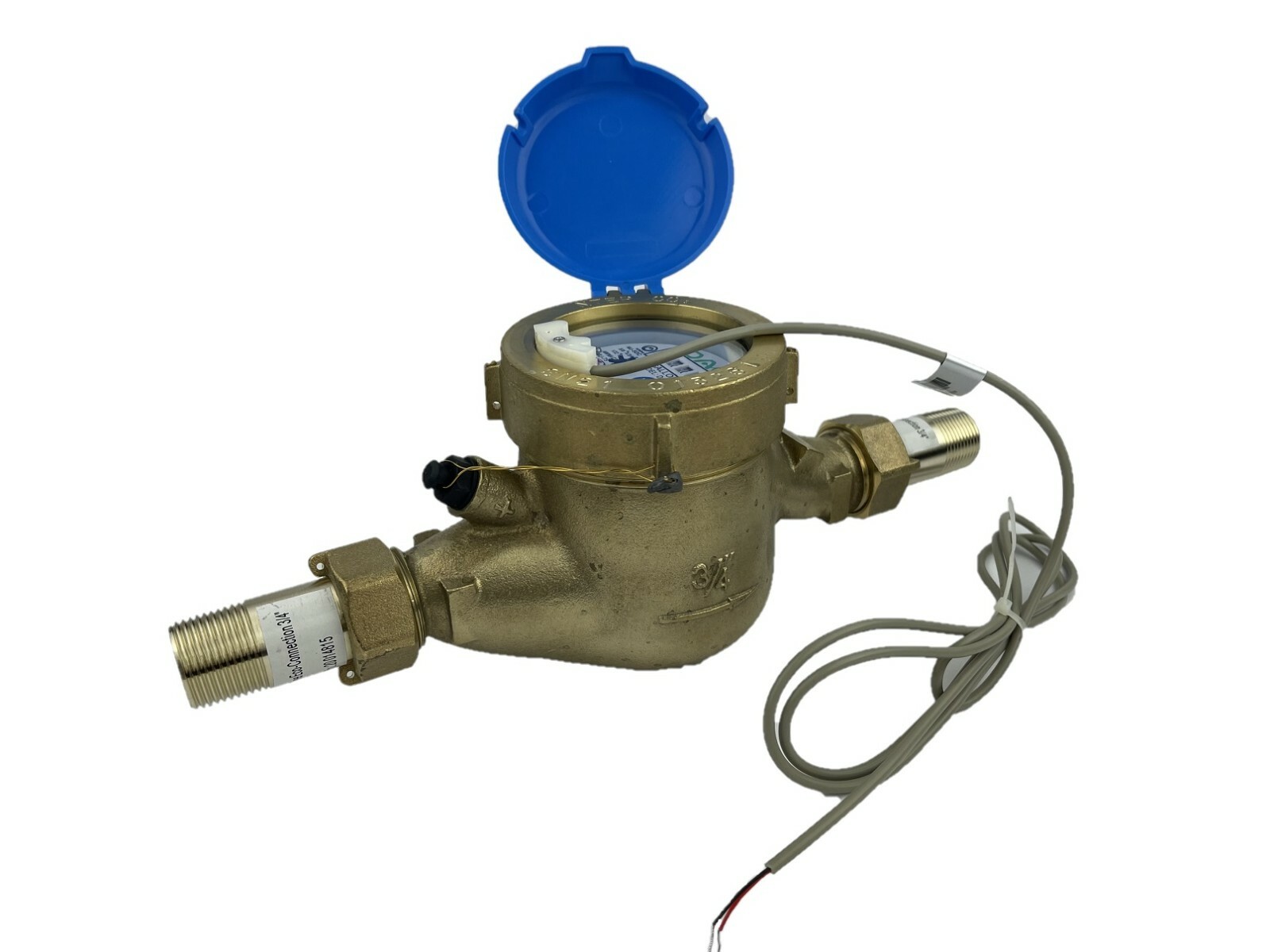 DAE MJ-50f NTEP NSF61 Lead Free Water Meter,1/2" NPT Coupling,Cu Ft,Pulse Output