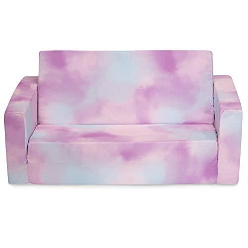 Delta Children Cozee Flip-Out Sofa - 2-in-1 Convertible Sofa to Lounger for