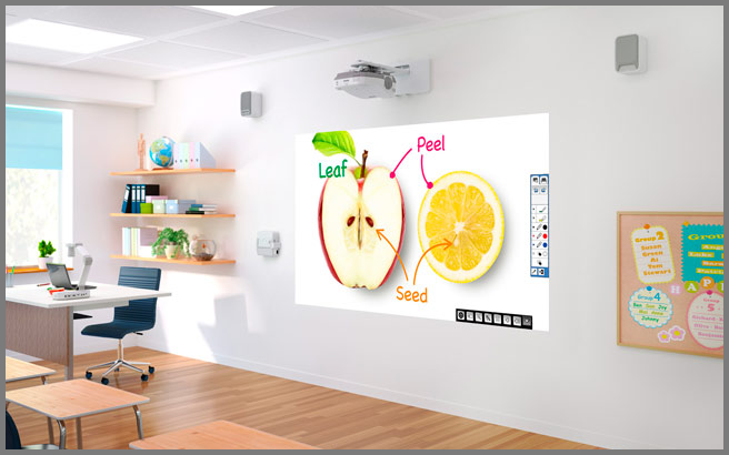 EPSON 595Wi Interactive projector for classroom and office presentations