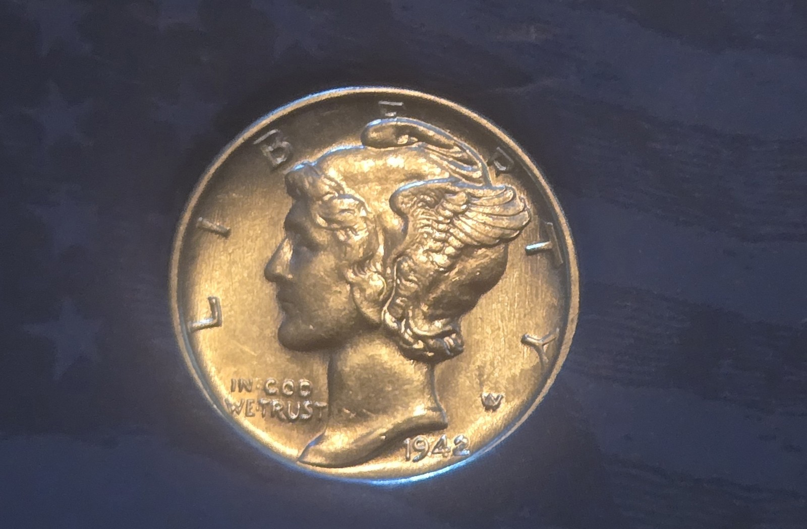 1942-P Mercury Dime - Actual Silver Coin Shown #002
