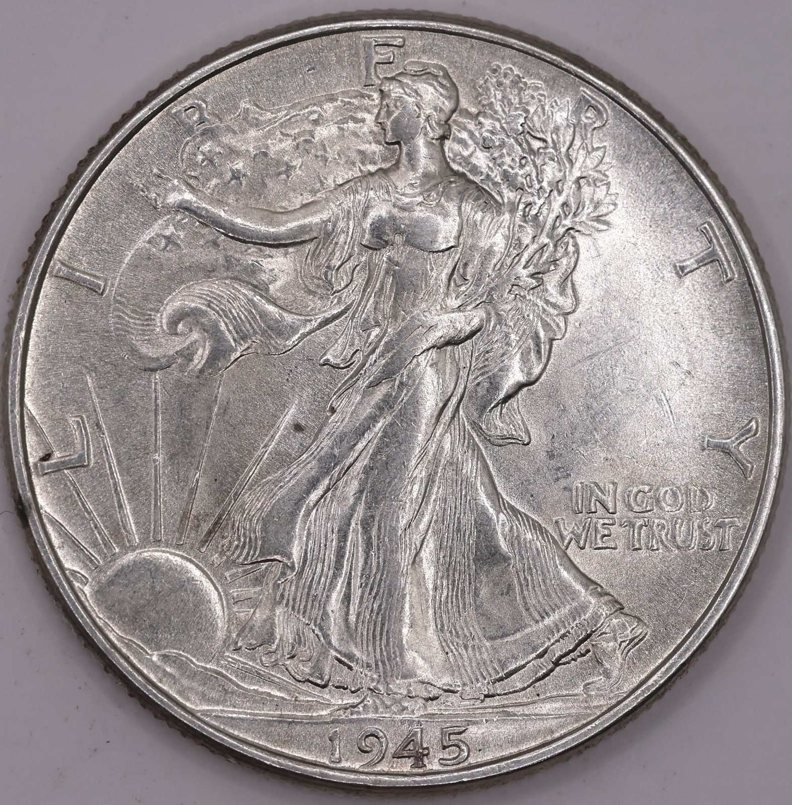 1945 Walking Liberty Half Dollar Uncirculated