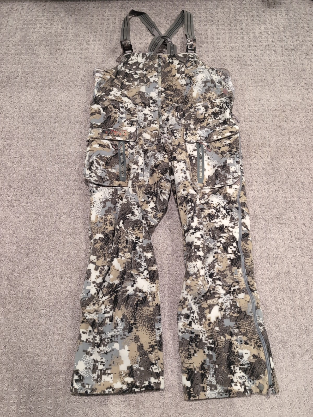 Sitka Stratus Bibs XL EV2 Goretex Infinium Windstopper Excellent Free Ship!