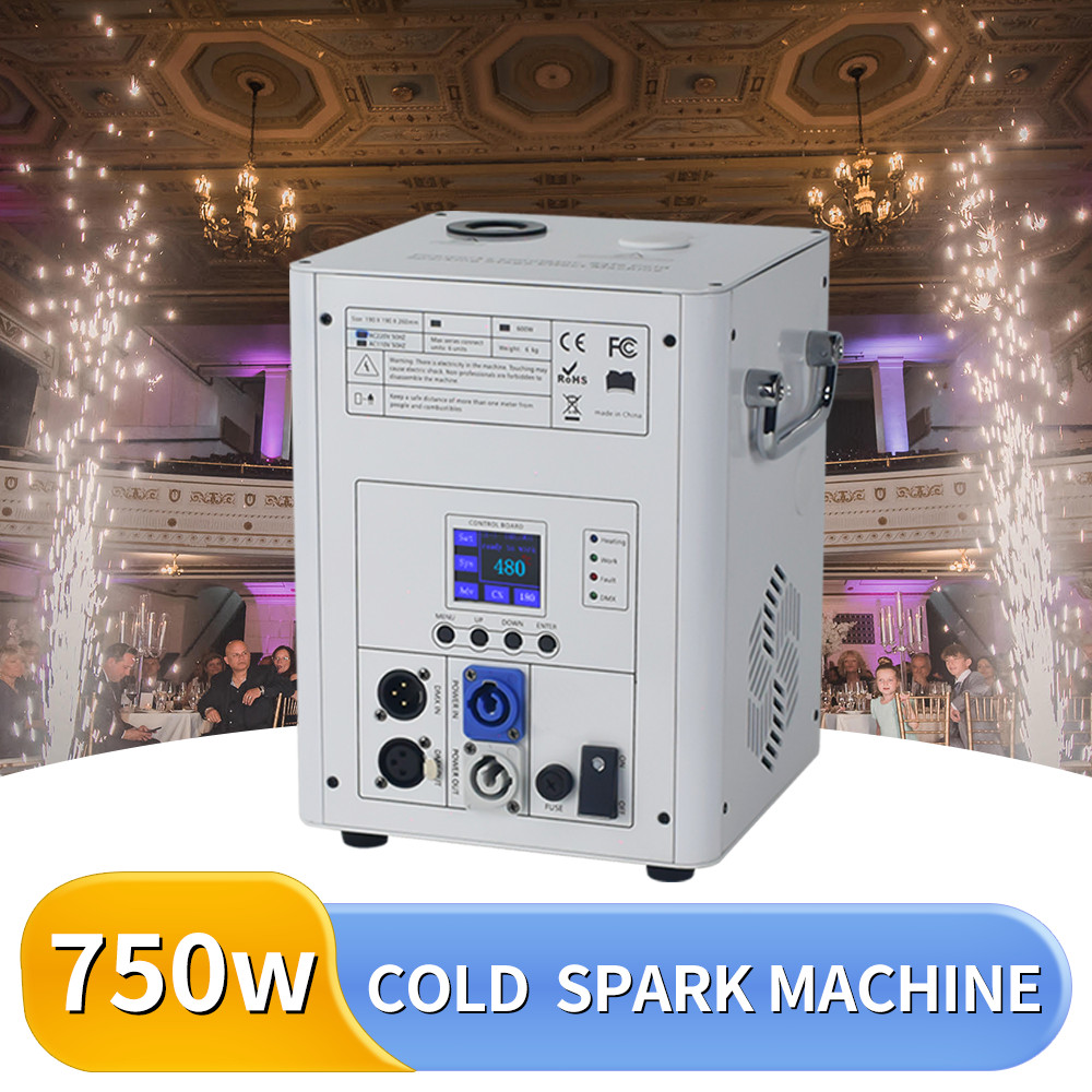 750W Cold Spark Machine Wedding DJ Party Stage Effect Firework Machine