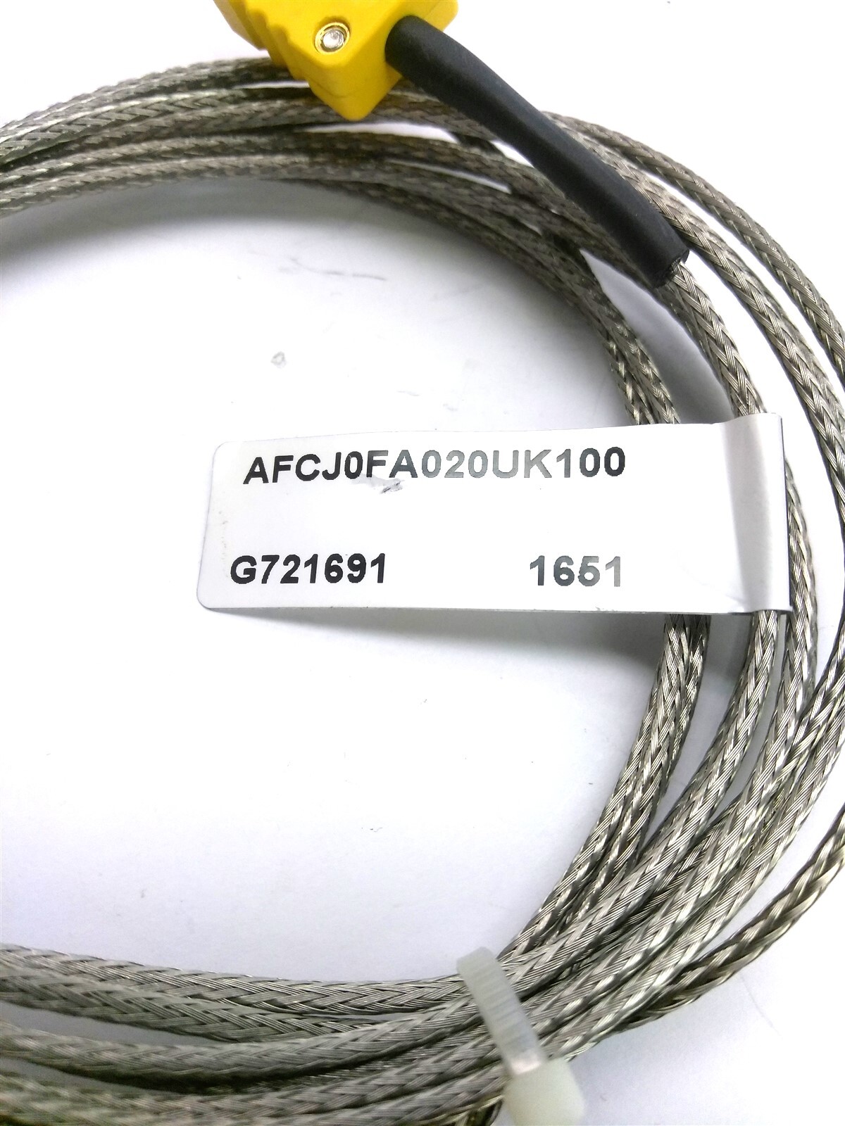 Watlow AFCJ0FA020UK100 MI Thermocouple, Type K, 100", Mini Plug, Probe 2"