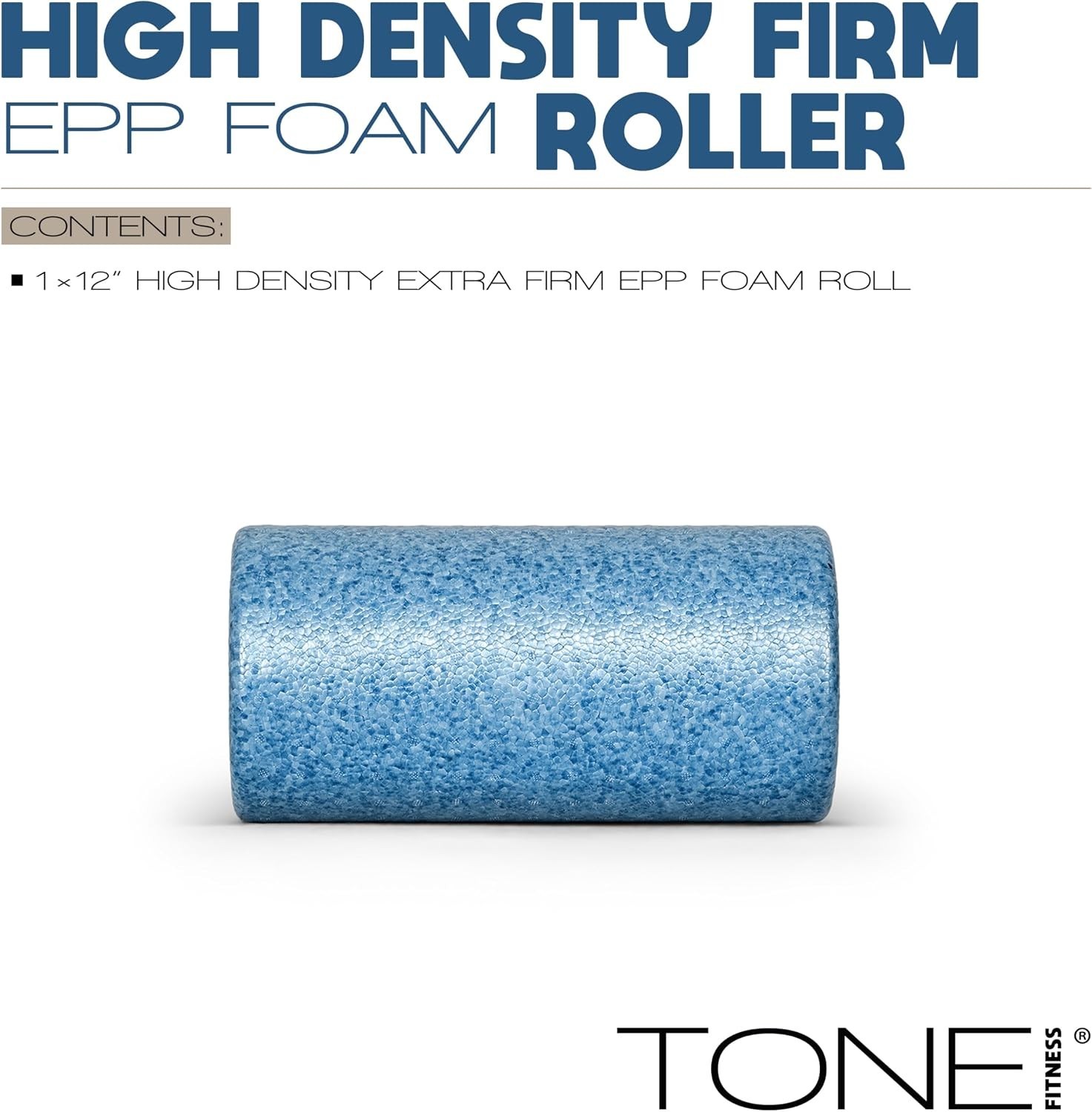 High Density 12-Inch EPP Foam Roller for Deep Tissue Recovery & Flexibility