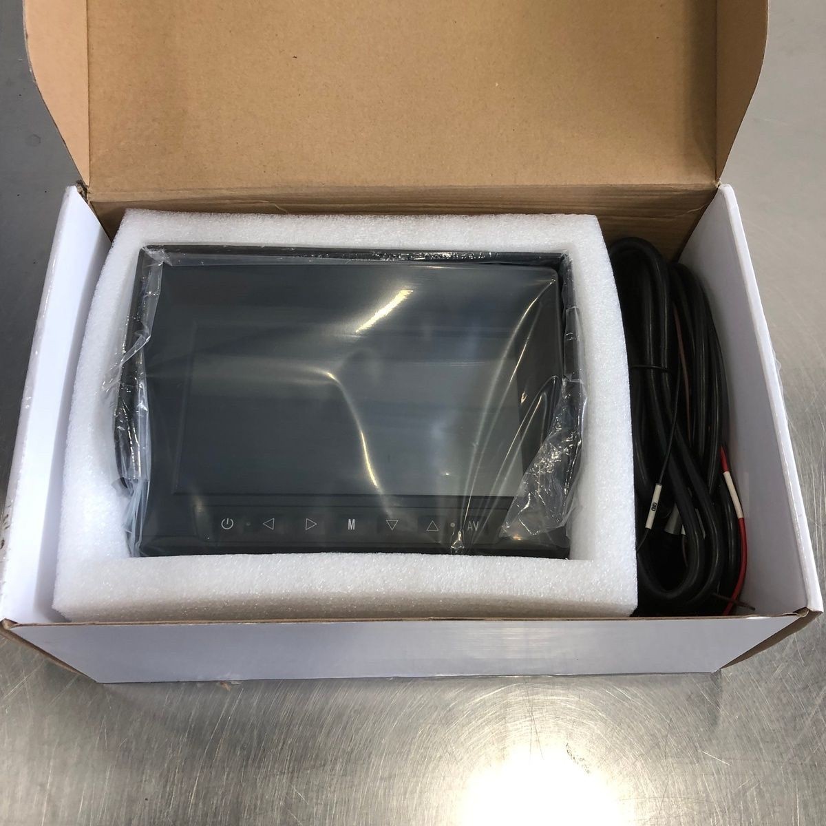 RIS RM7015F Rear View TFT Monitor 7" PAL/NTSC Waterproof Backup Monitor w/Blind