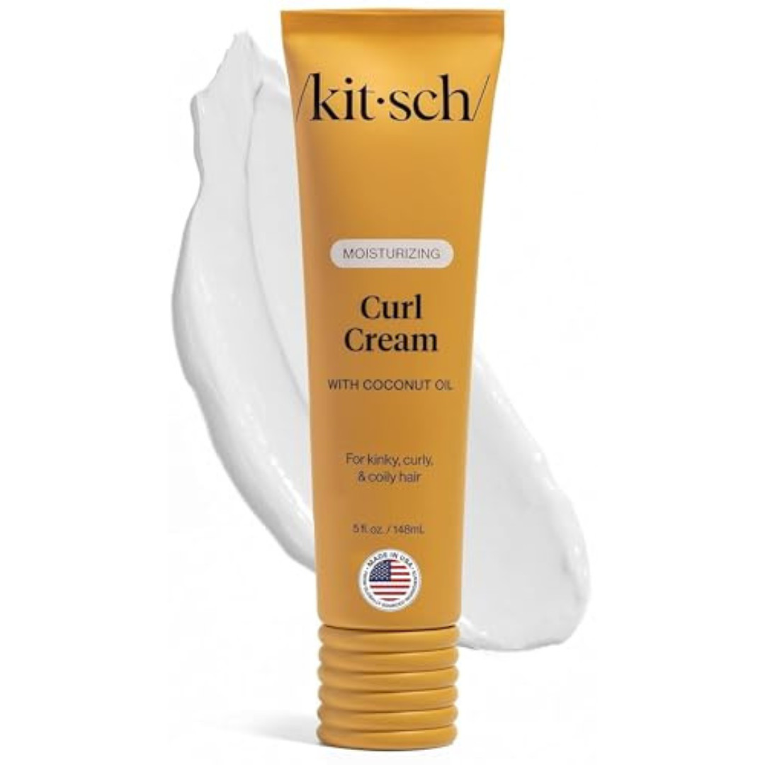 Kitsch Moisturizing Curl Cream for Curly Hair – Lightweight Curly Hair Products