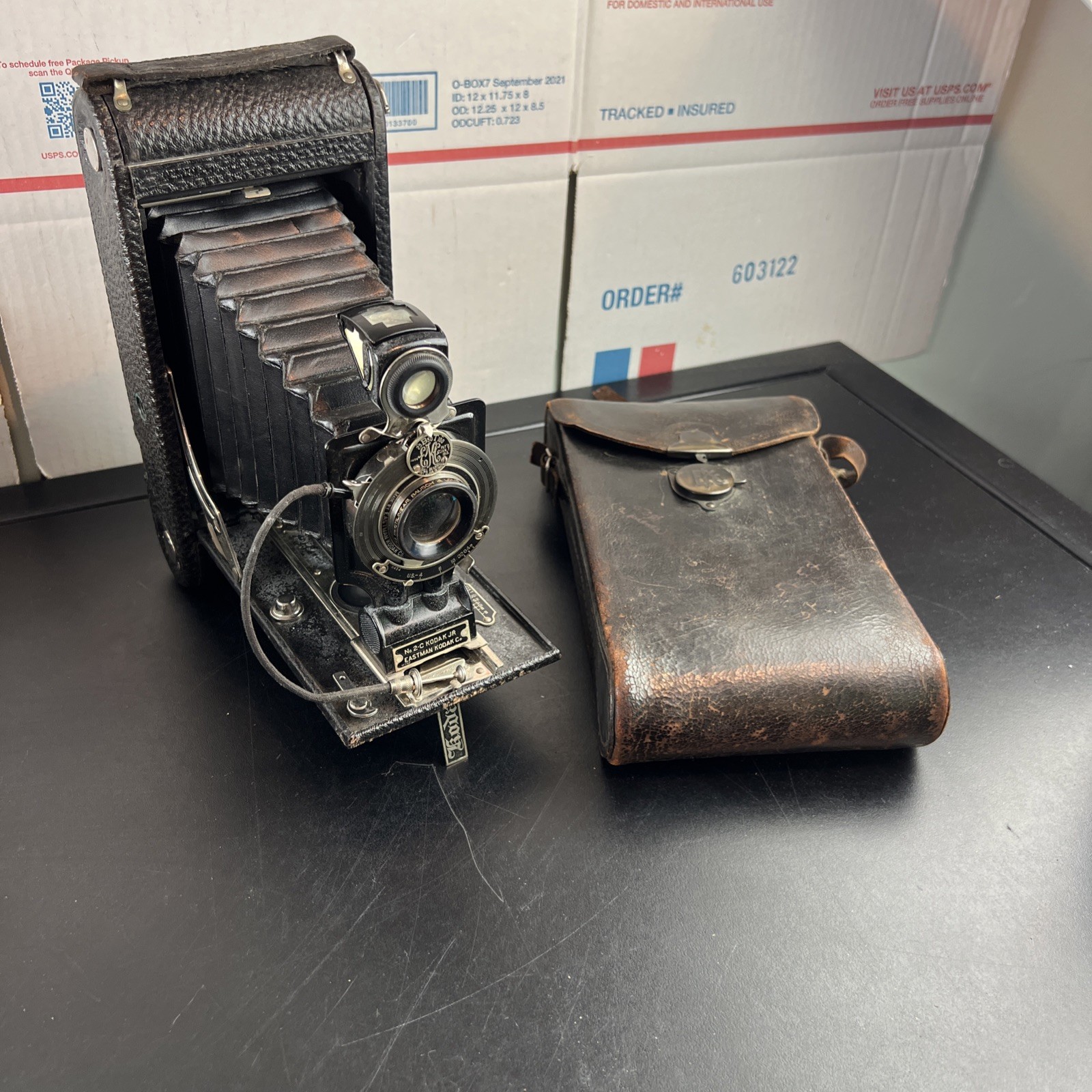 Kodak No. 2C Autographic Kodak Jr. With Case And Stylus Estate Fresh!