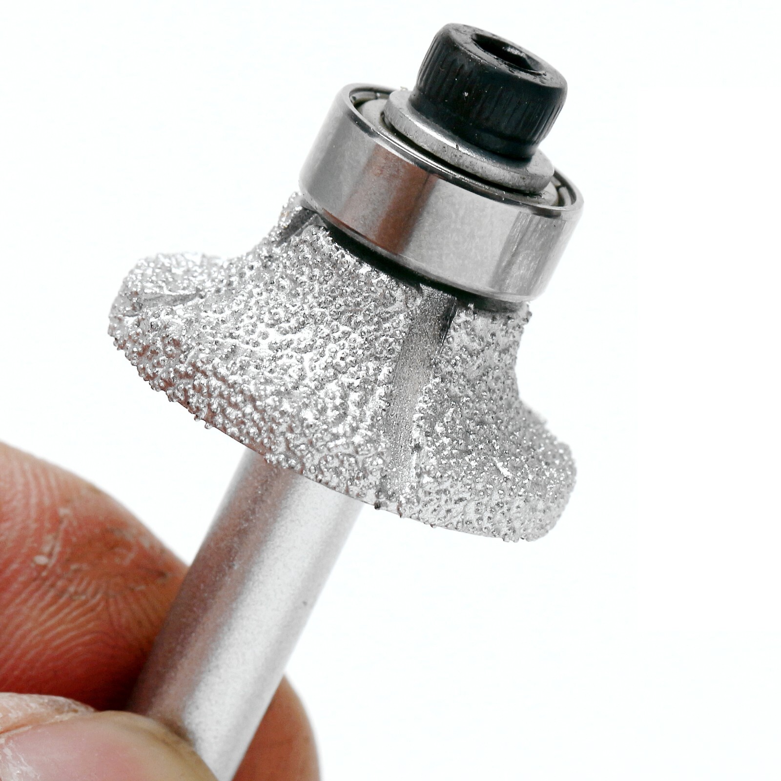 Diamond Router Bit Radius 6mm 1/4" Grit 60 Brazed Profile Wheel Tools For Stone