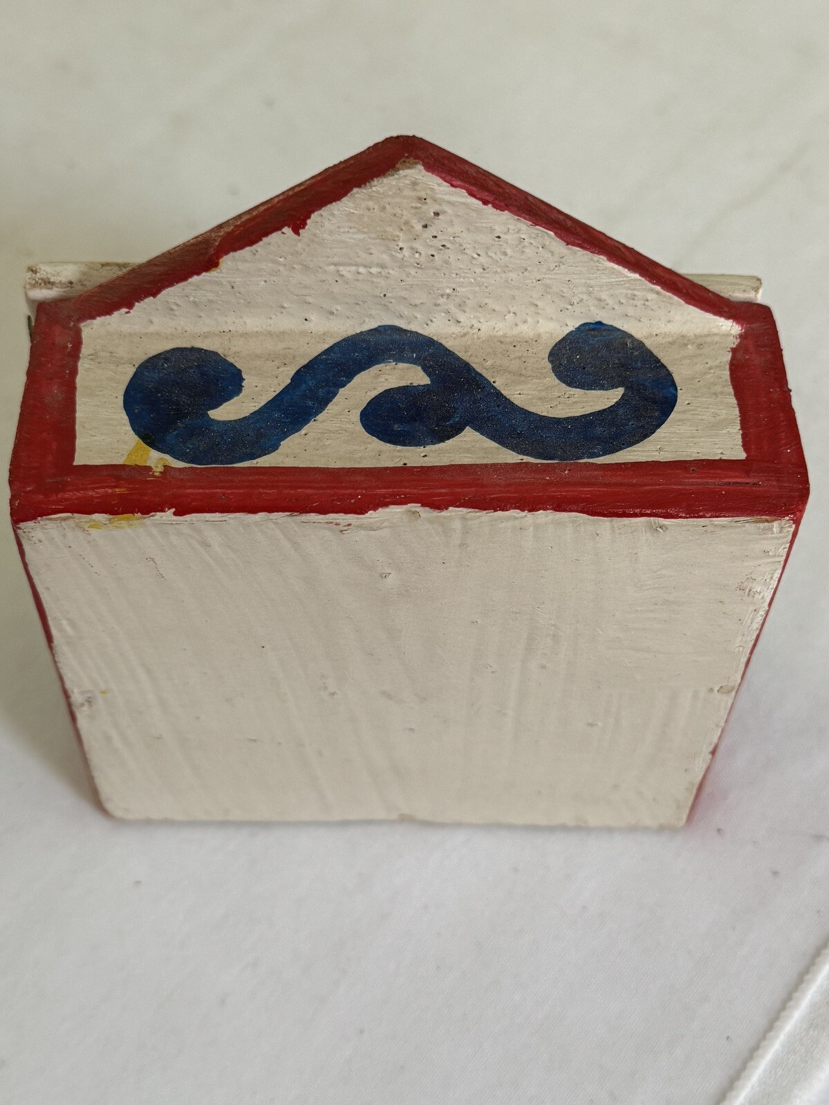 Vintage Peruvian Handpainted Folk And Wooden Retablo Shadow Box.