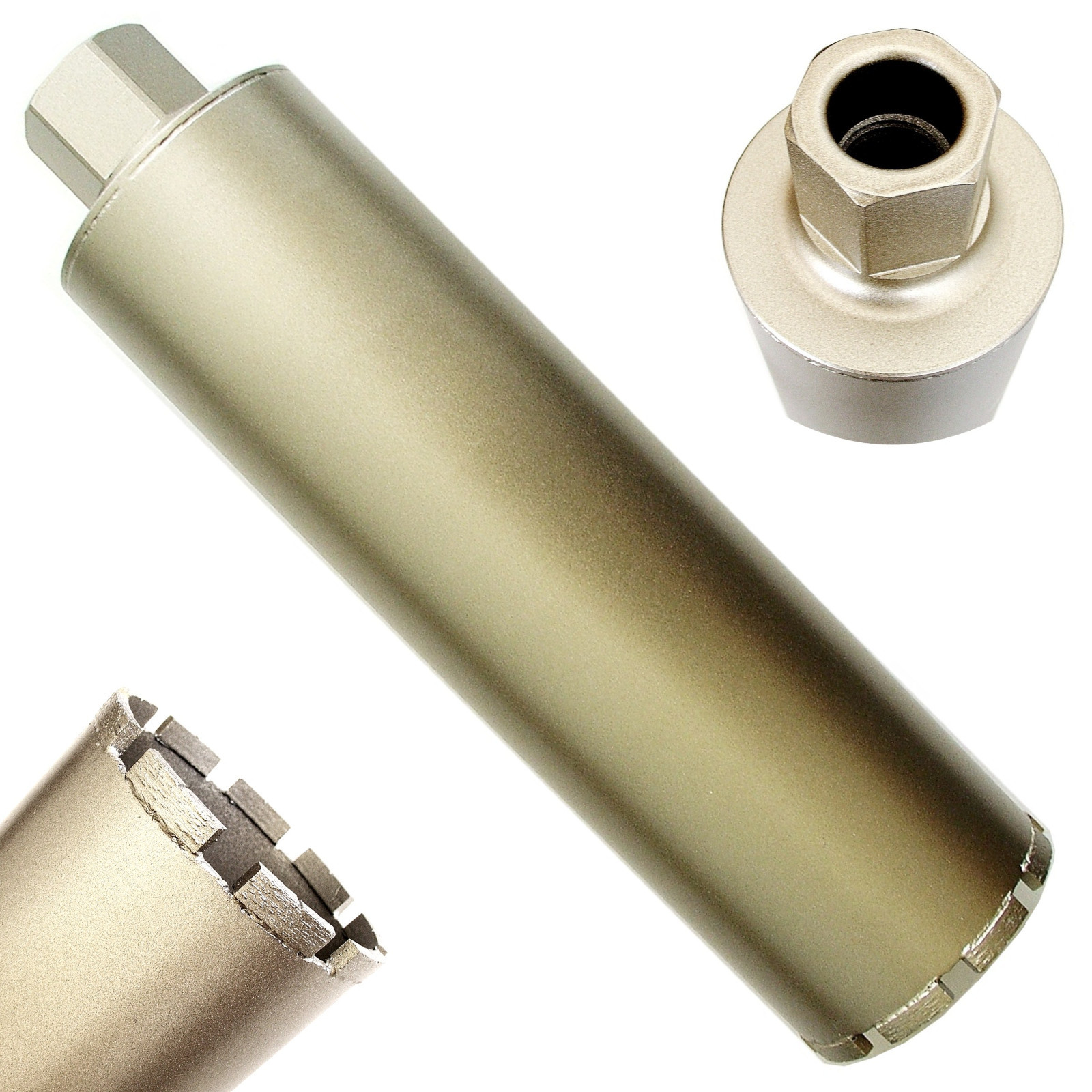 2-1/4" Laser Welded Wet Diamond Core Drill Bit for Concrete 1-1/4"-7 Threads