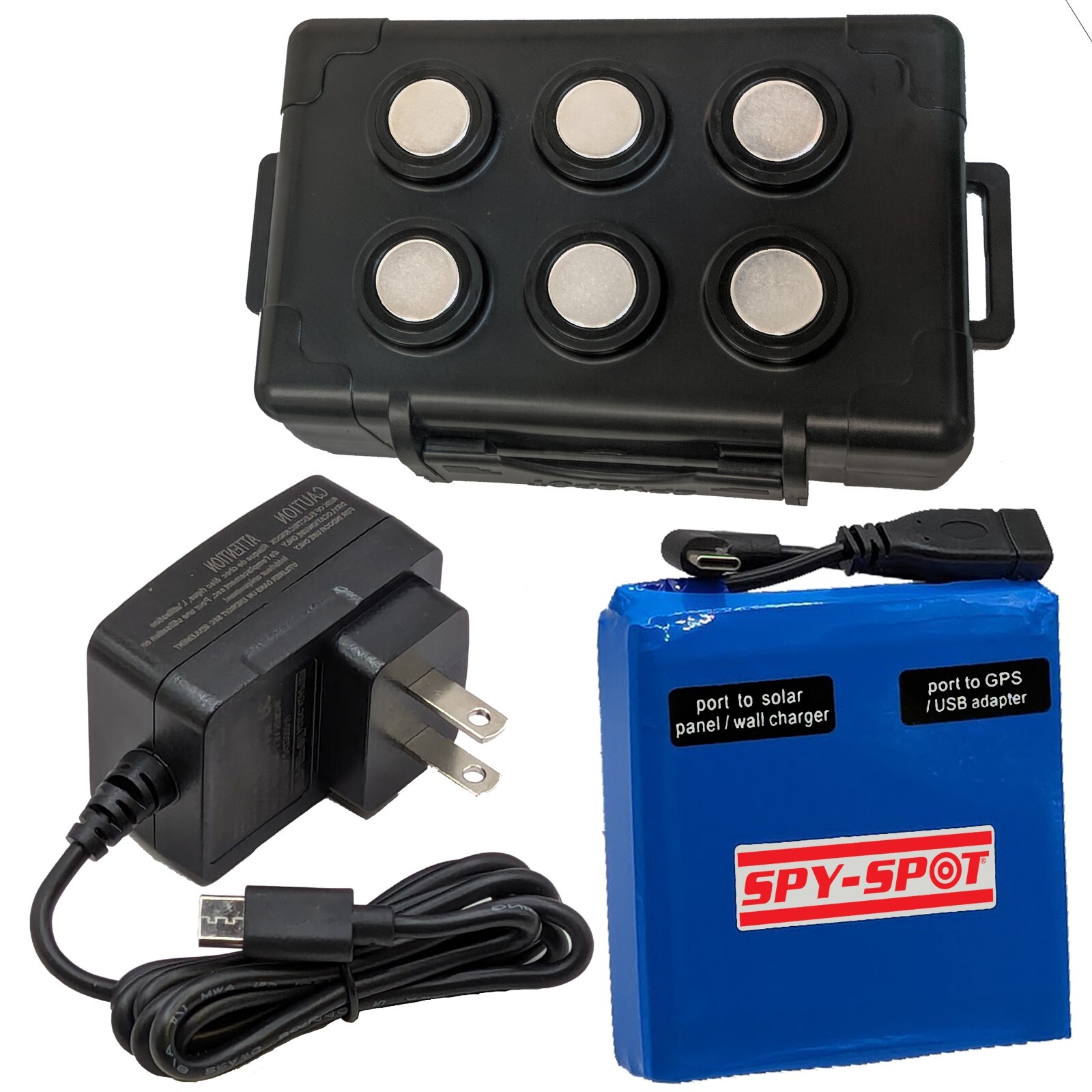 Spy Spot Magnetic Case & Extended Battery Weatherproof Case Track I GPS Tracker