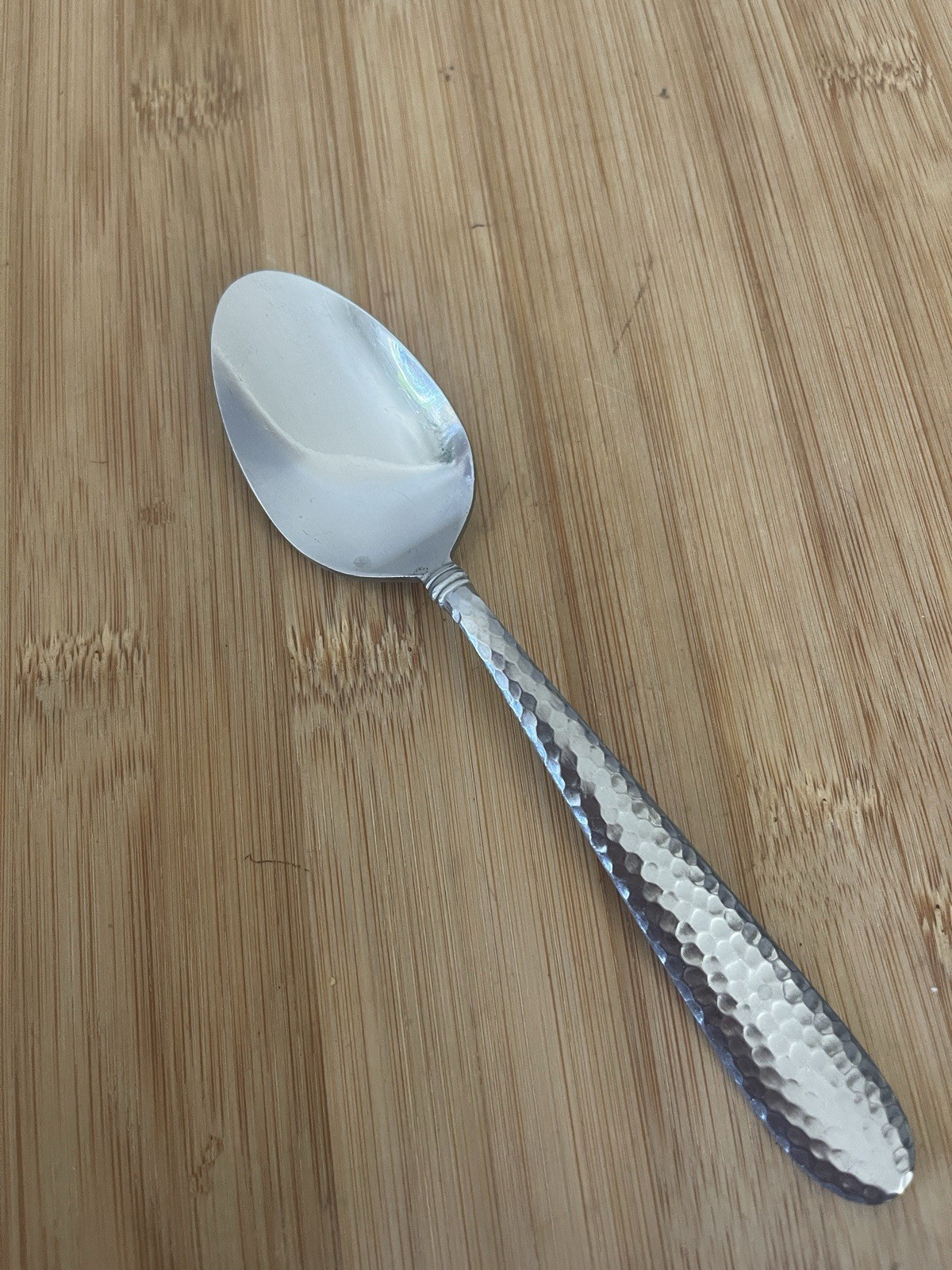 TOWLE Stainless LOGAN HAMMER RING Band Heel TEASPOON 6 3/8”