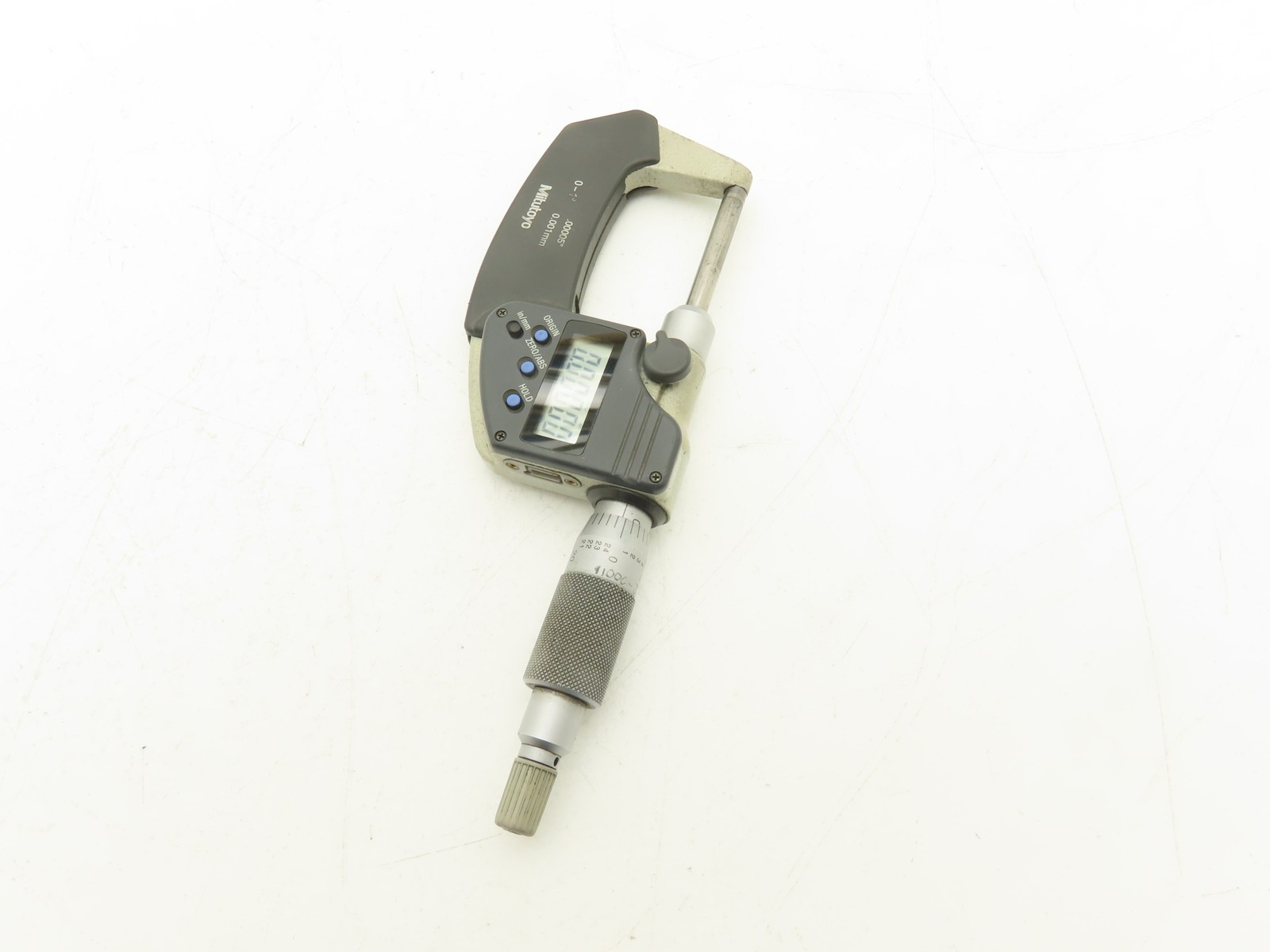 Mitutoyo 406-350 Digimatic Micrometer 0-1" 25mm Range Non-Rotating Spindle