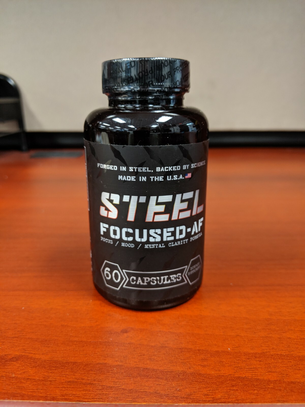 Steel Supplements FOCUSED-AF | 60 Capsules | Nootropic - Clarity, Focus, Mental