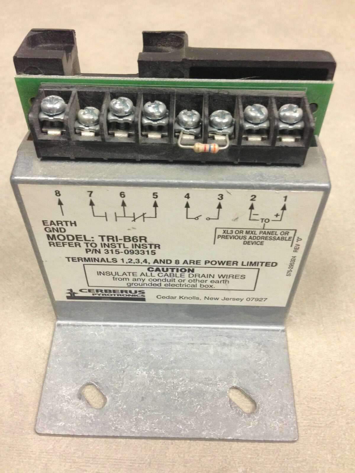 SIEMENS (CERBERUS PYROTRONICS) TRI-B6R ZONE MODULE W/RELAY (175+ AVAILABLE)