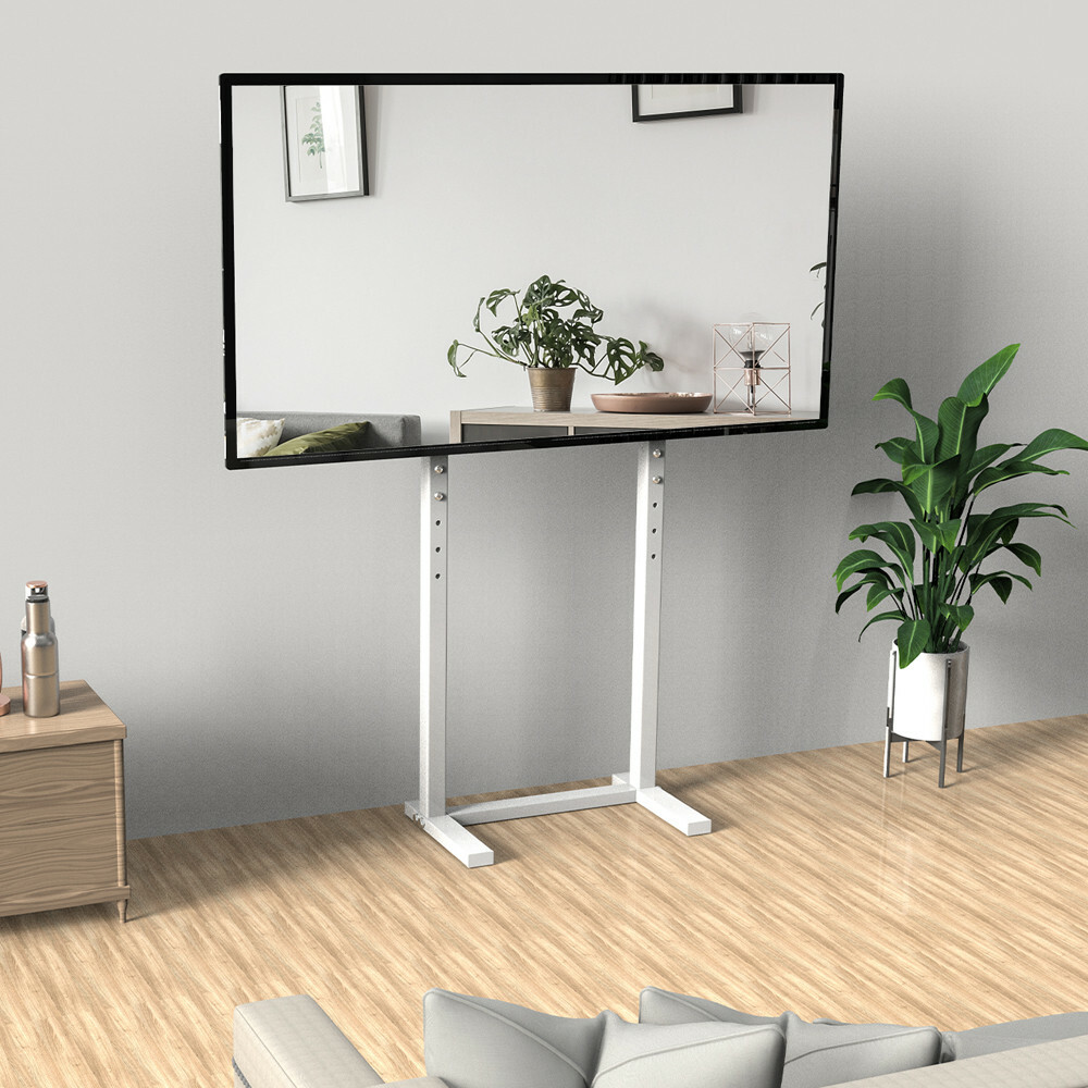 Stable Tall Floor TV Stand Base Mount Height Adjust for 32-100 Sony Insignia TCL