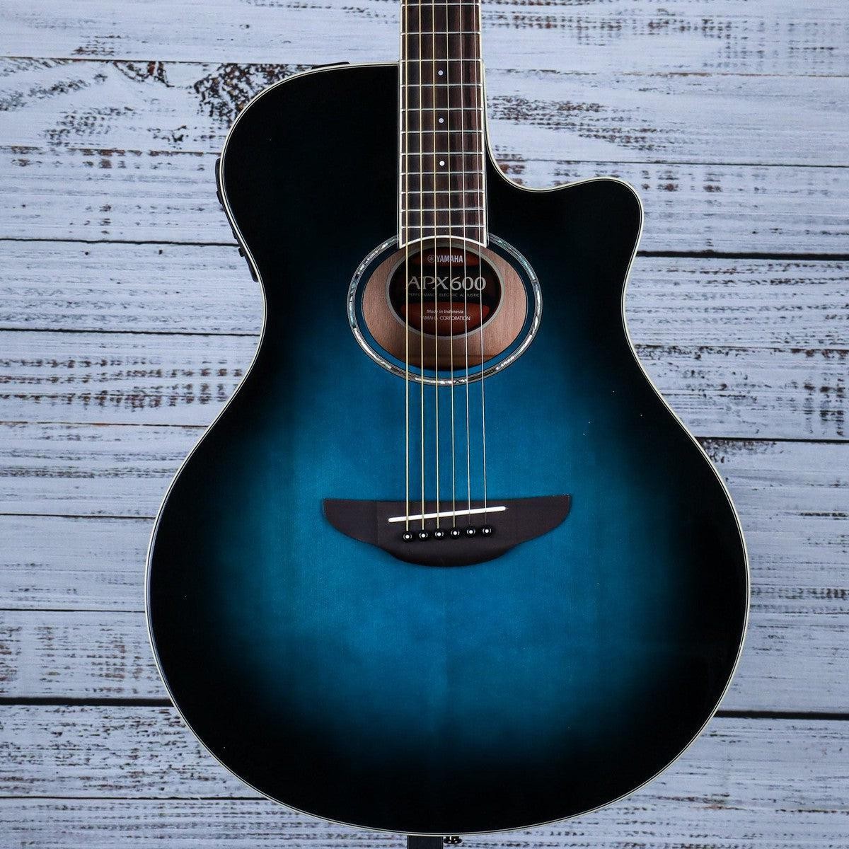 Yamaha APX600 Acoustic Electric Thinline Guitar | Oriental Blue Burst