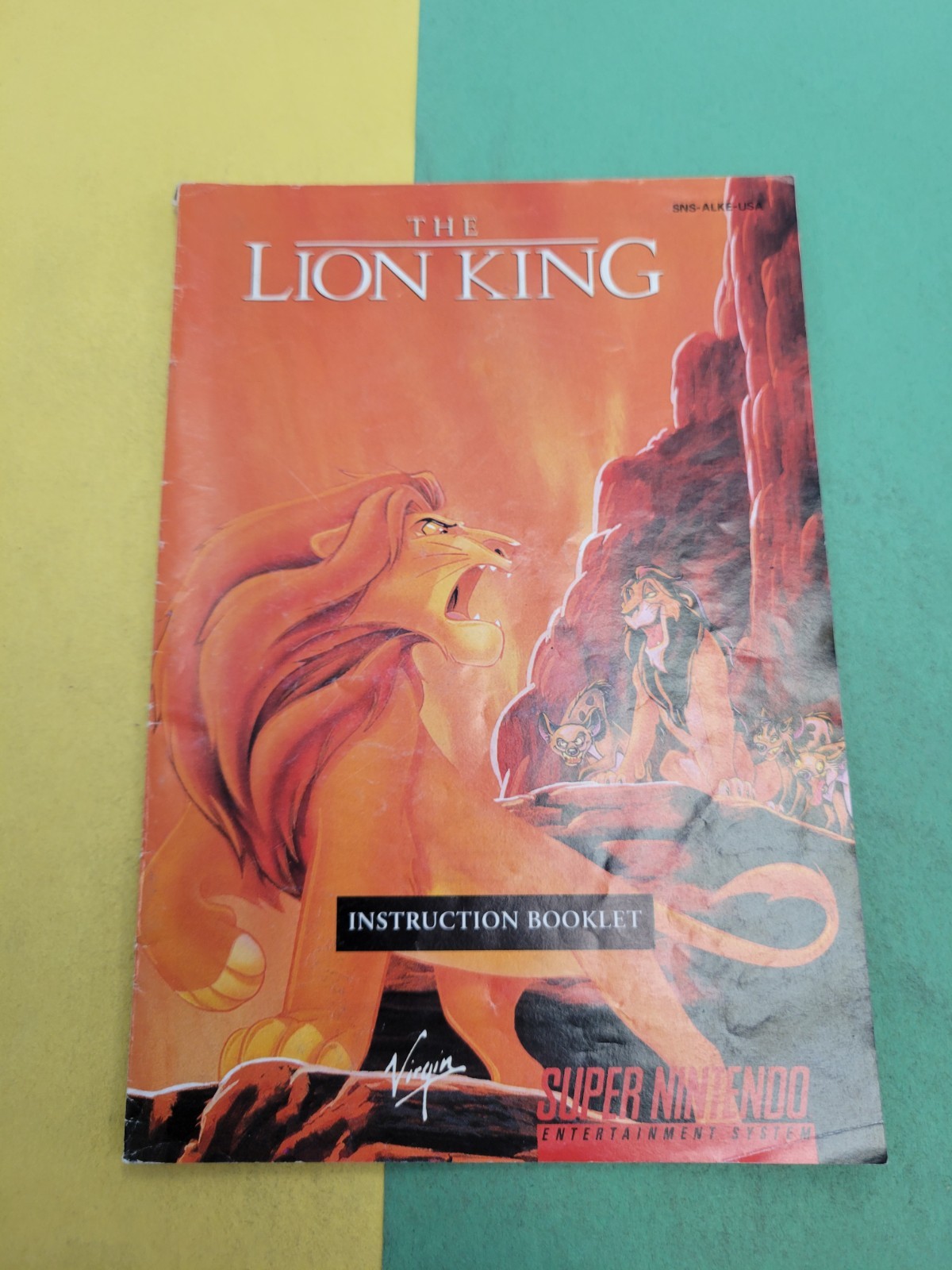 The Lion King  |  Super Nintendo  |  Manual