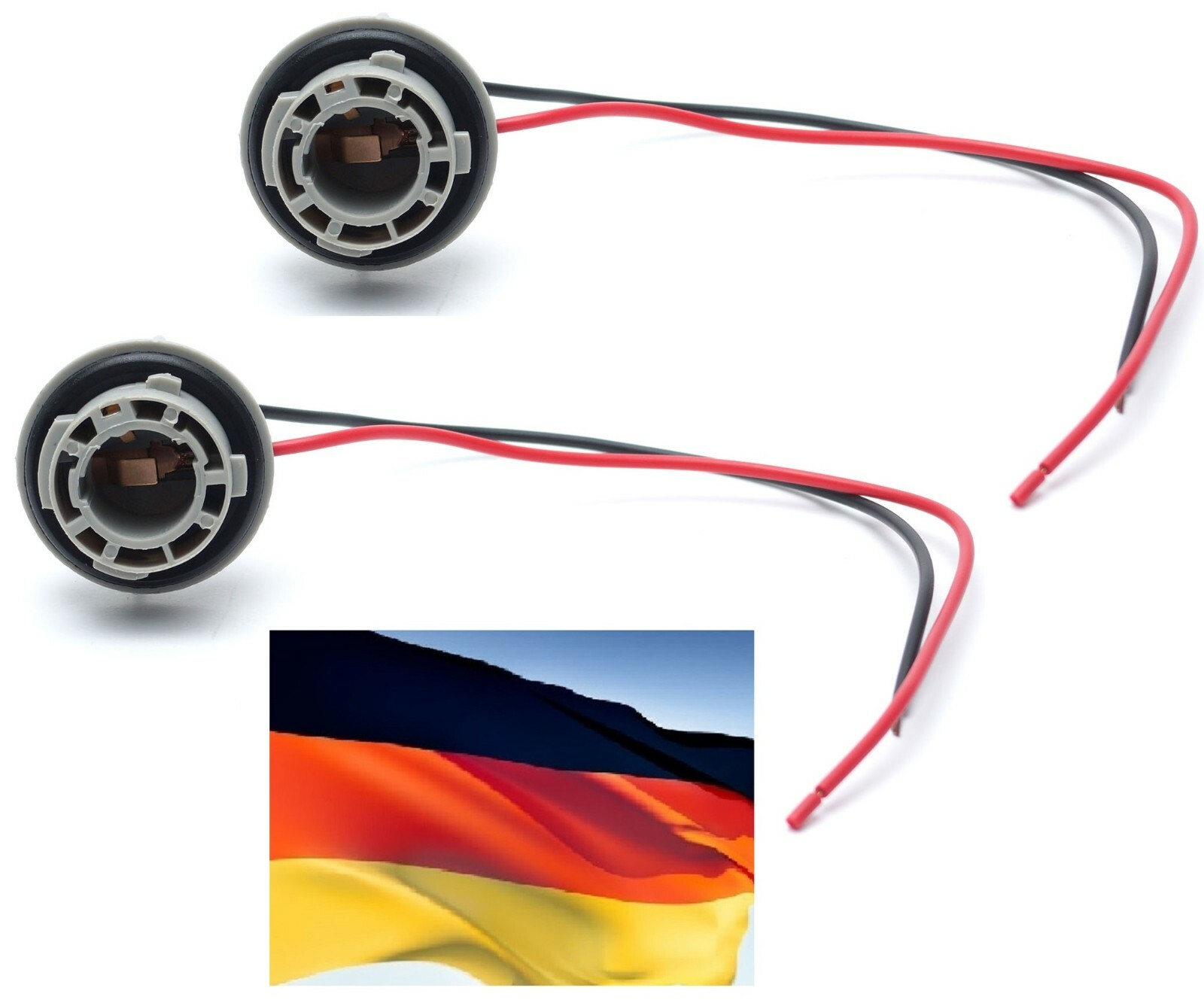 Flosser Pigtail Wire Female PY21W 7507 Two Harness Front Turn Signal Connector