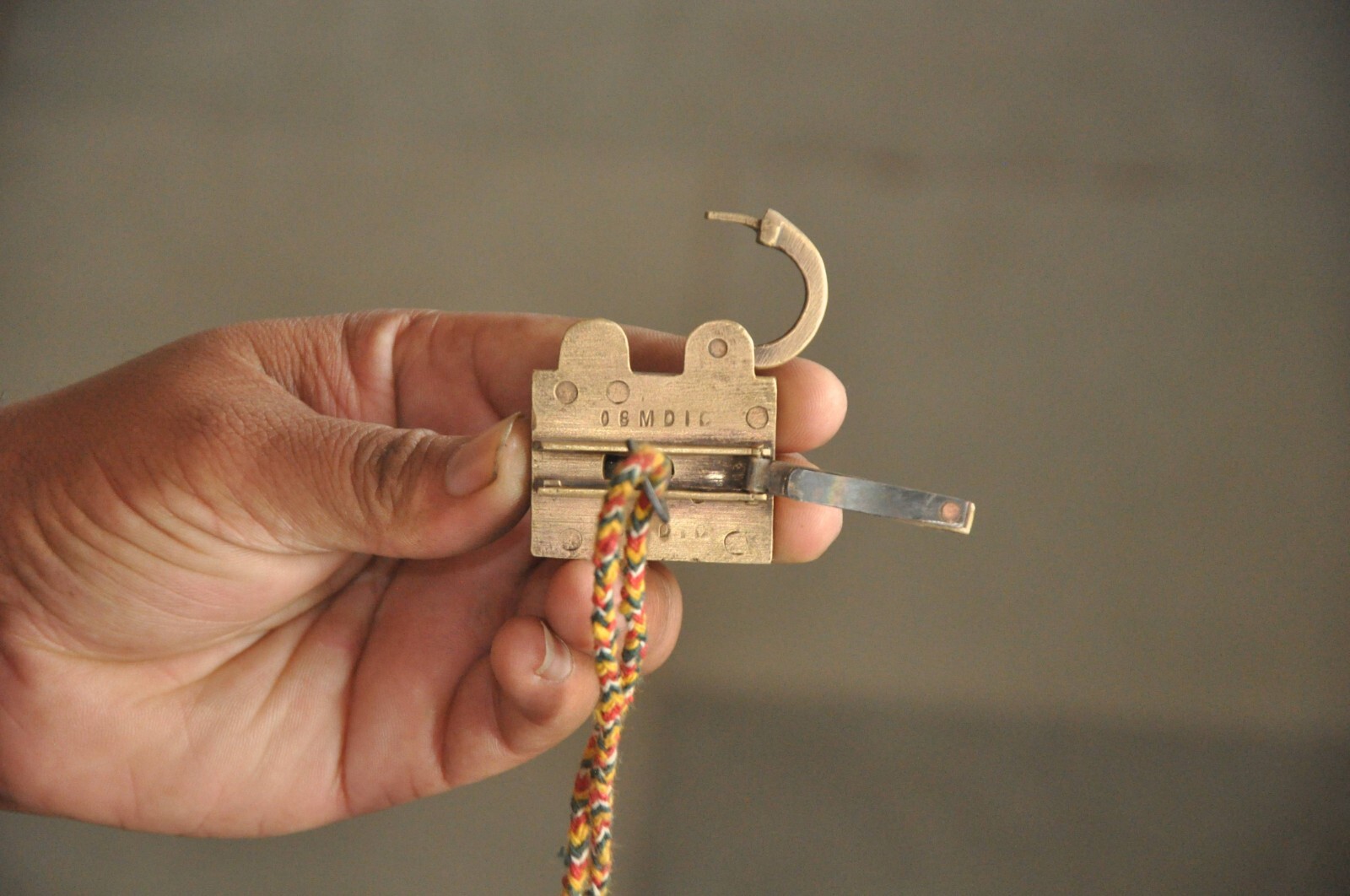 Vintage Brass Unique Shape Tricky/Puzzle Handcrafted Padlock