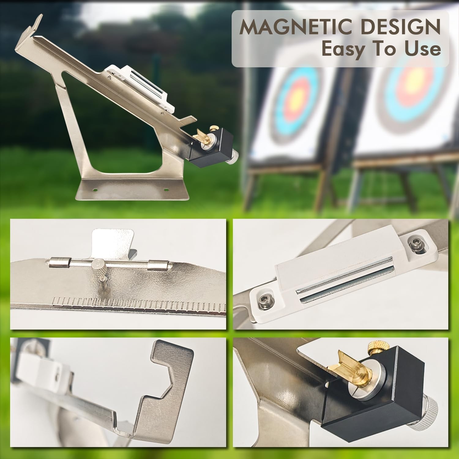 CHIME EOLIAN Fletching Jig, Arrow Jig Silver