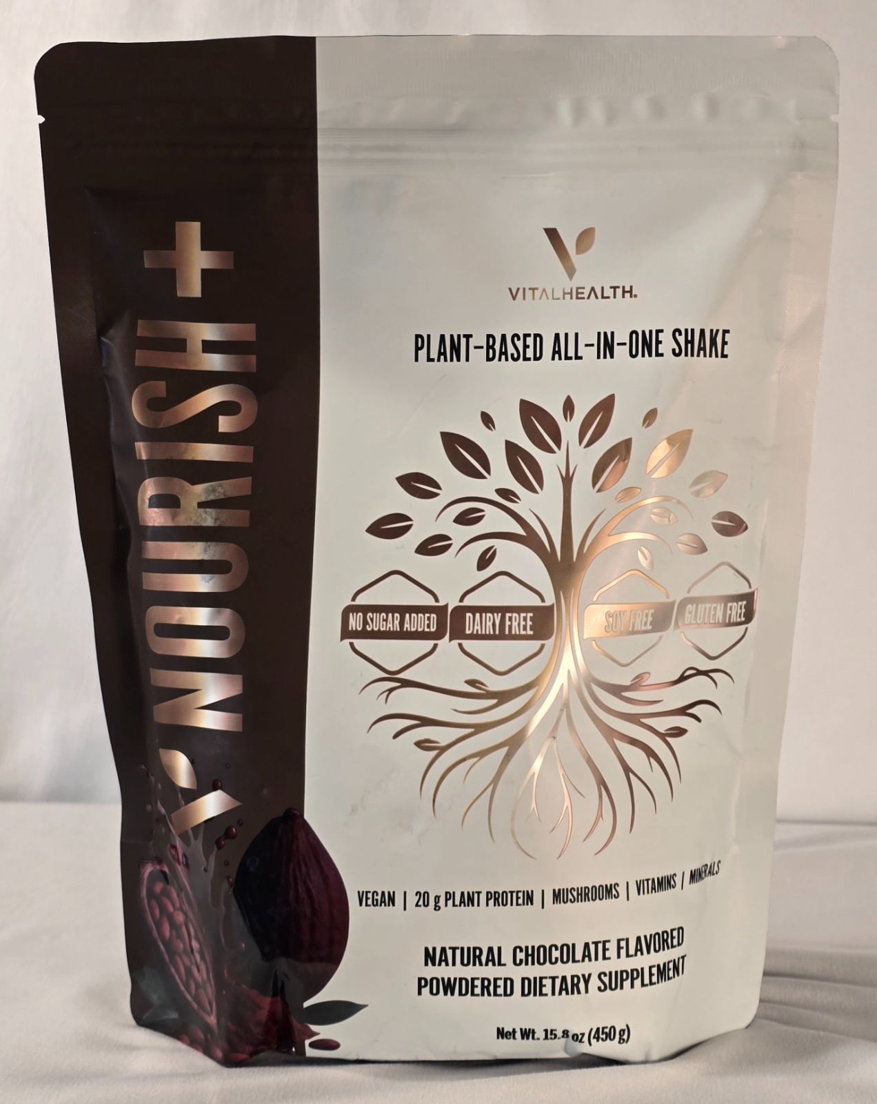 V-Nourish+ by VitaHealth Powder Dietary Supplement-Chocolate-for Daily Nutrition