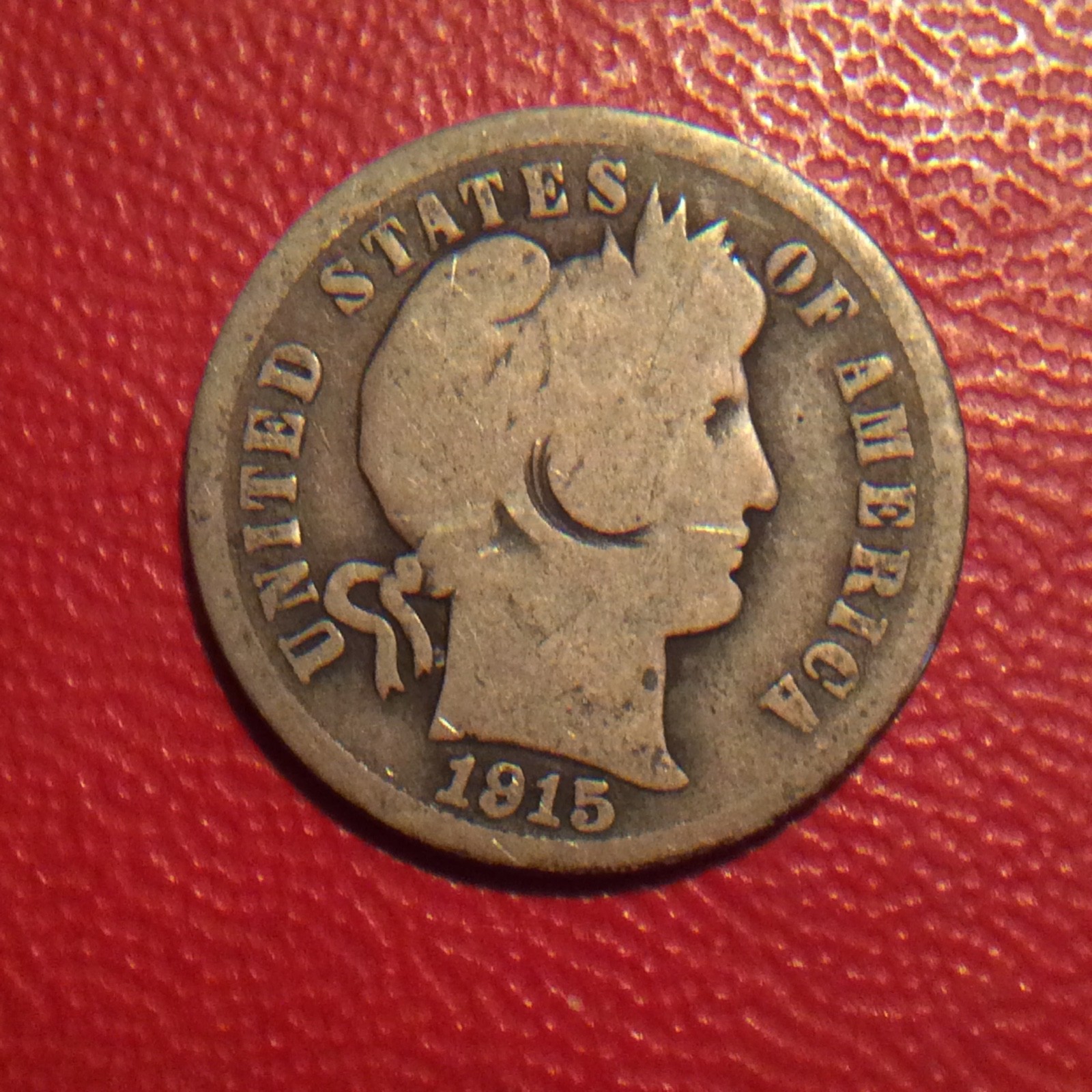 1915 BARBER DIME   I-660  FREE SHIPPING