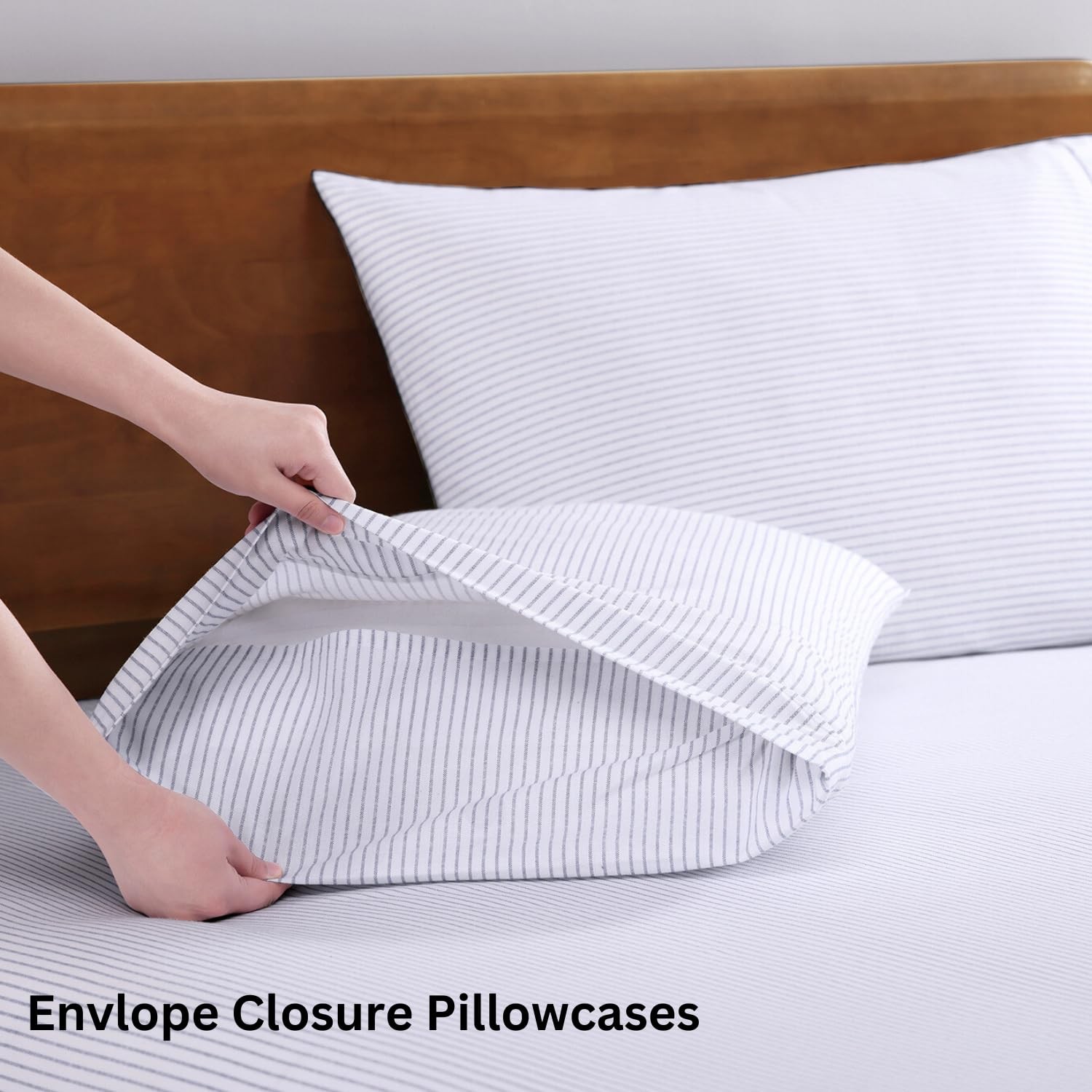 Sheets Twin Size Bed Set 100% Organic Cotton GOTS Certified Percale Weave Dee...