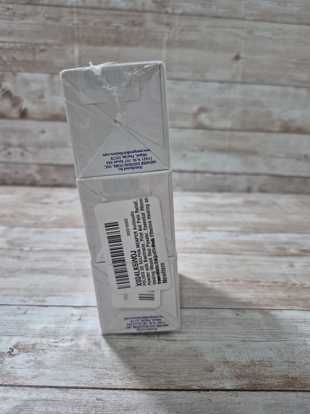 3 Pack Polvos de Sulpha Menper First Aid Antibiotic Powder 7.5g Exp 04/27
