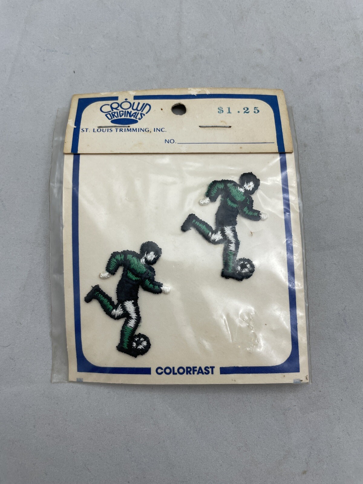 Crown Originals Soccer Players Sew On Patch Colorfast Applique Embroidery