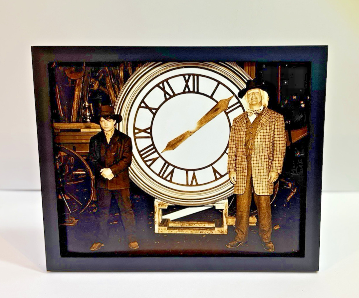 Back to the Future - Marty & Doc Clock Tower Photo Reproduction Prop 8x10 Photo