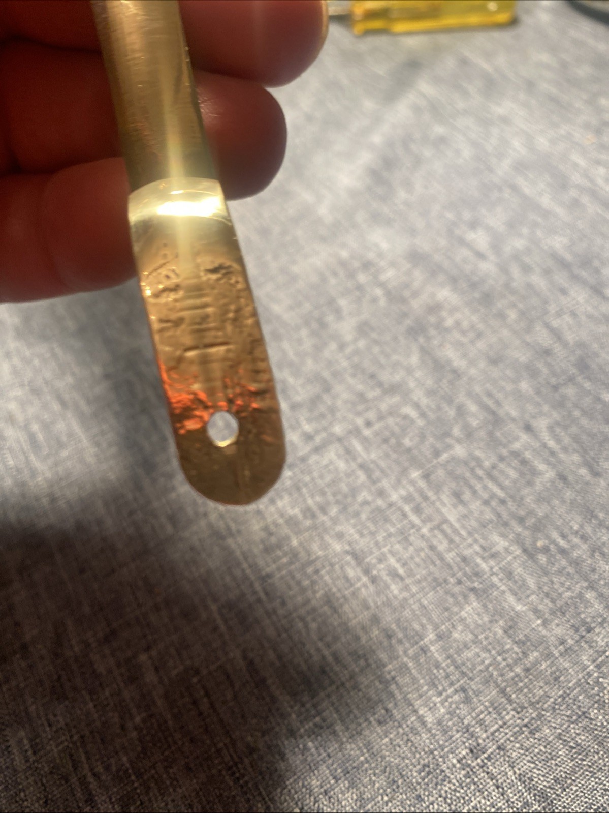 Brass Trigger Guard from a CVA Hawkins Muzzleloader With Screws.