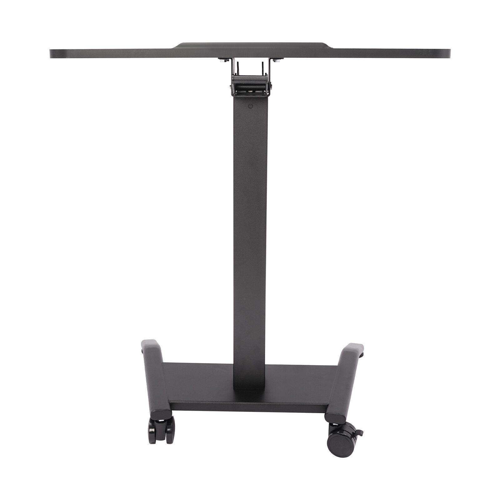 Laptop Desk Angle Height Adjustable Rolling Cart Podium Desk 26.46lbs Load Black
