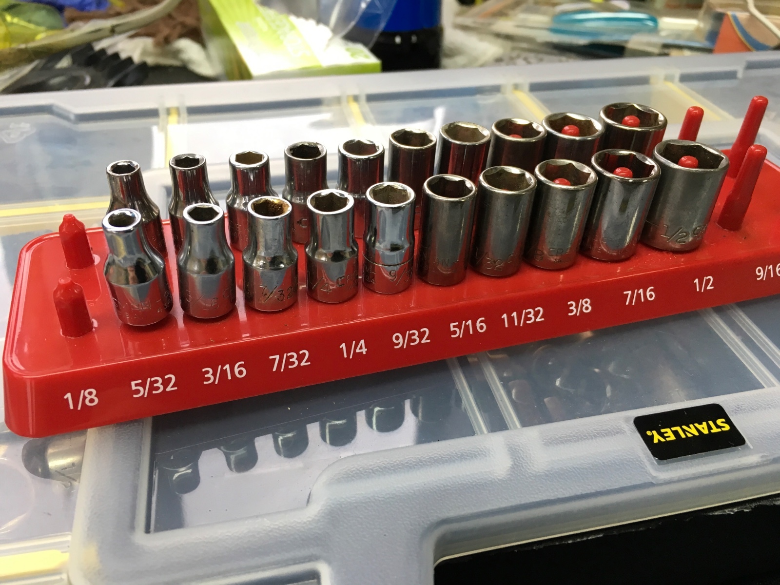 Craftsman 1/4 Drive SAE Shallow Sockets 6pt 5/32" - 9/16"  You Choose , USA 🇺🇸