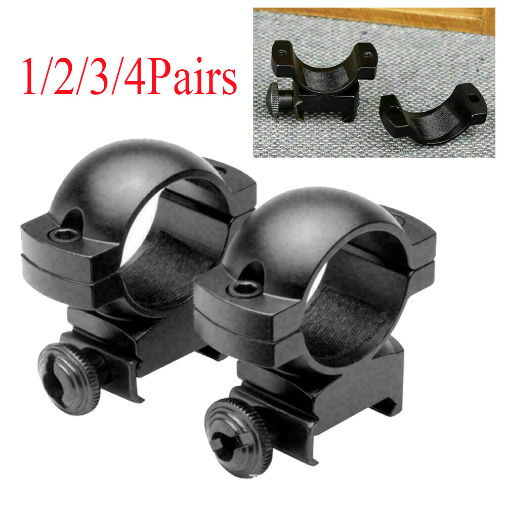 1 inch Scope Rings Low Profile Rifle Scope Mount Ring for 20mm Picatinny Rails