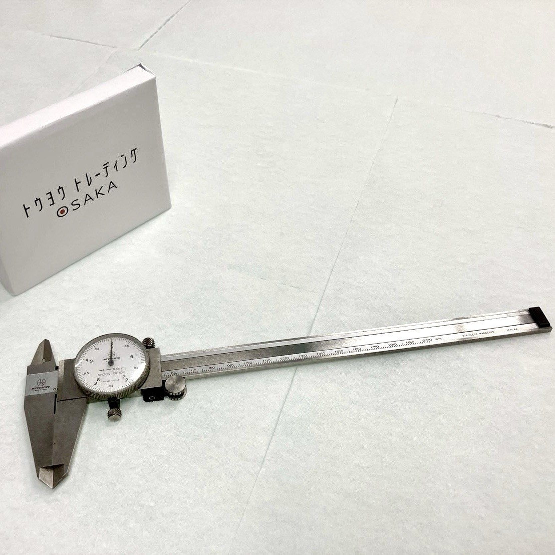 Vintage Mitutoyo 505-634-50 Dial Caliper Japan Dial Depth Gage 0-200mm JapanTool