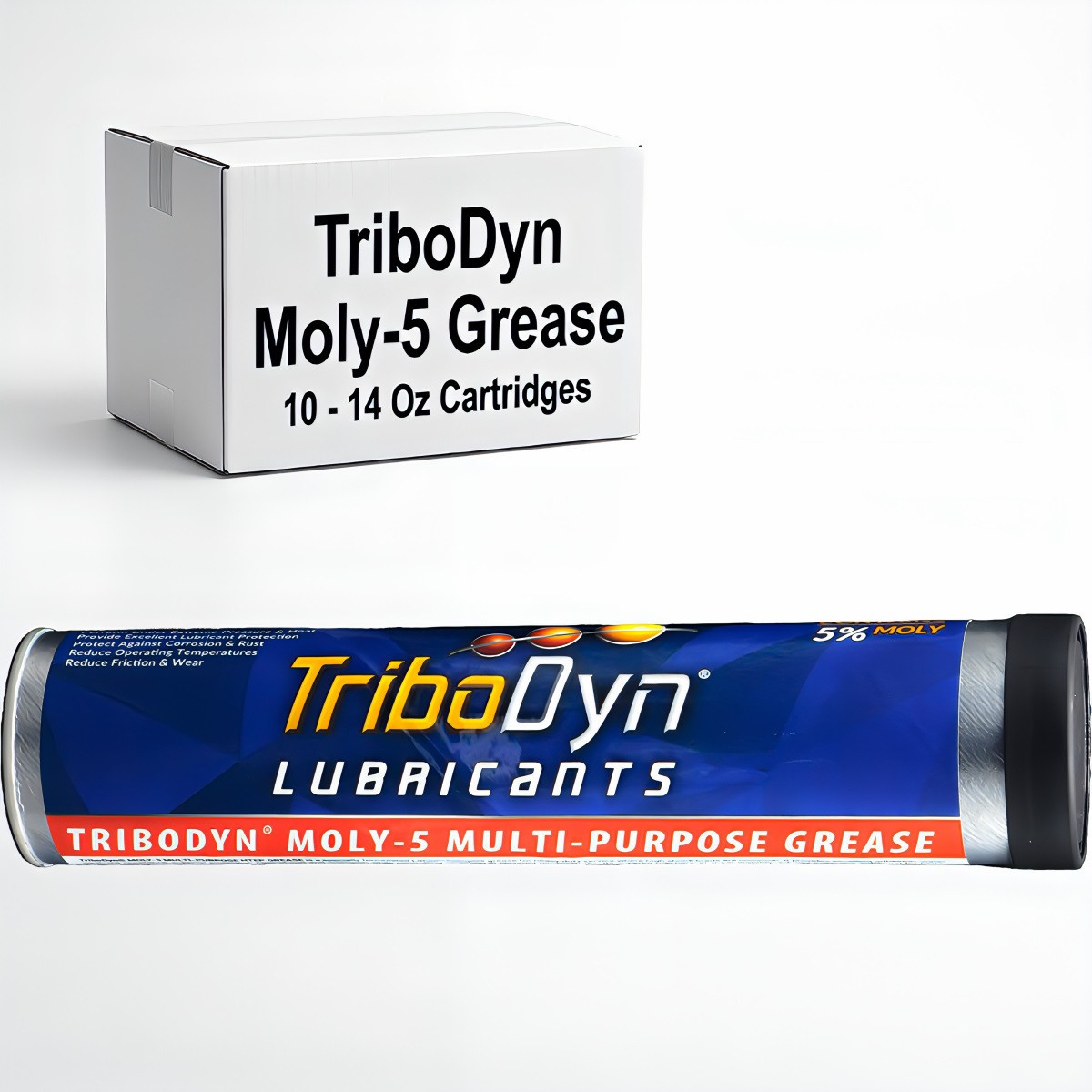 Case of 10 TriboDyn Moly-5 Grease 14oz Wheel Bearing Chassis 5% Moly GC-LB