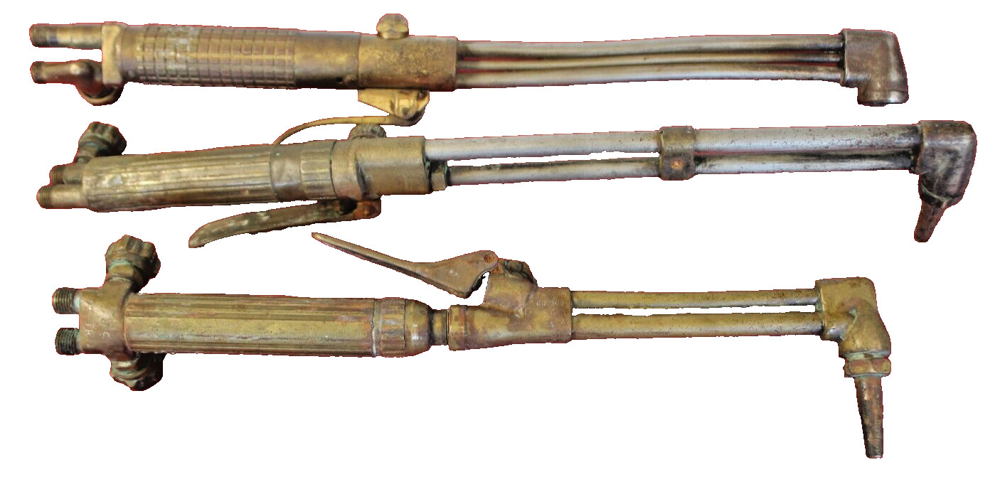 Lot Of 3 Welding Cutting Torches- 1 Oxweld, 2 Unknown.