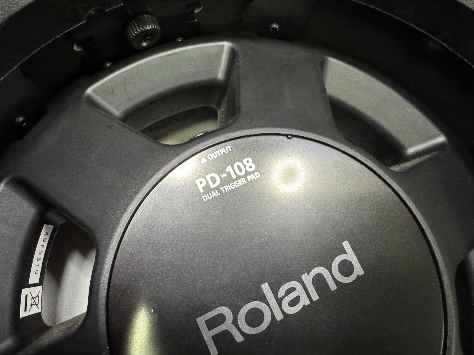 Roland PD-108-BC 10” Dual Trigger Mesh Head V-Drum Trigger Pad - A9F5319