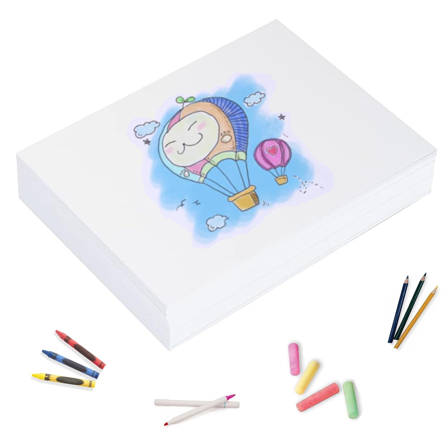 8.5"x11" Sketching Drawing Paper for Art Craft Supplies, White Paper for Colo...