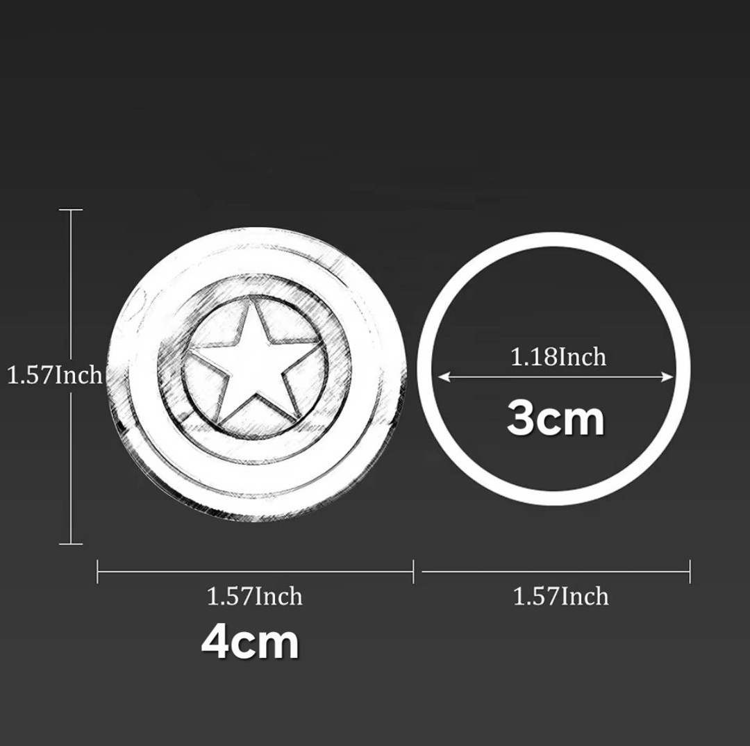 CAR STOP START IGNITION BUTTON COVER CAPTAIN AMERICA FLIP ENGINE SWITCH